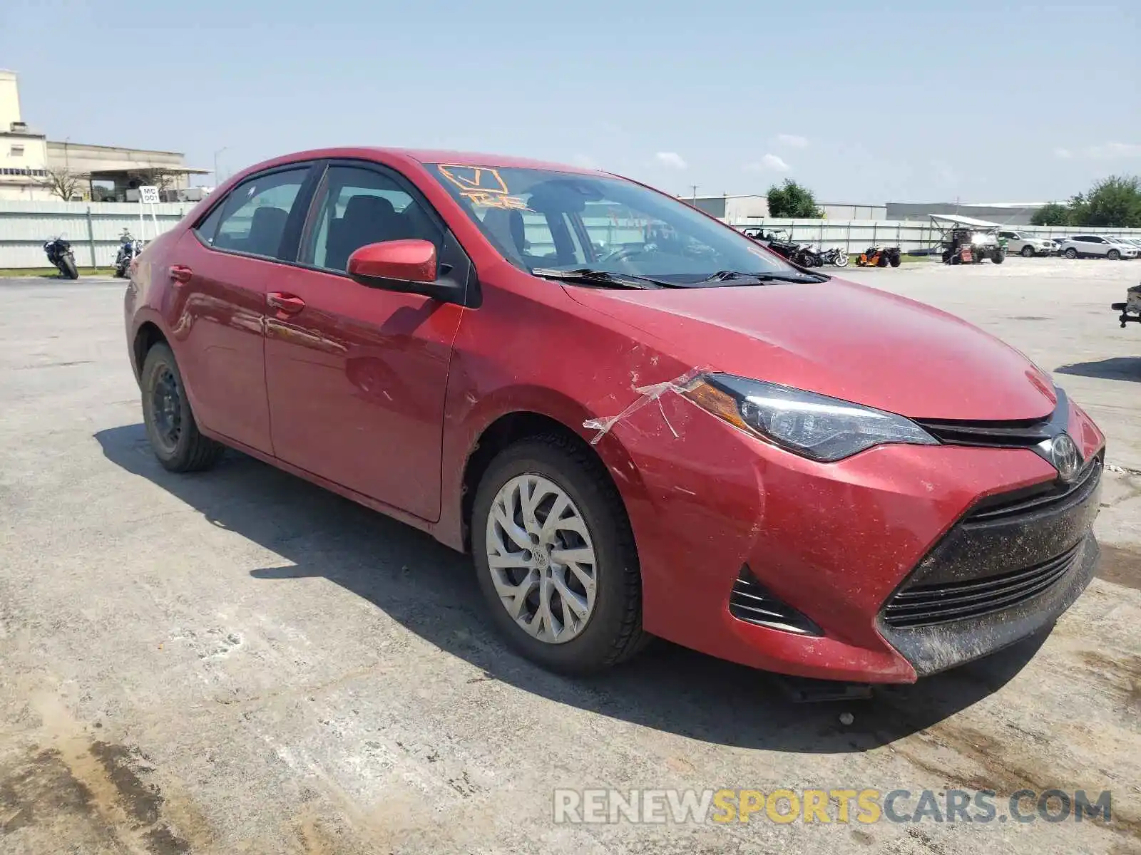 1 Photograph of a damaged car 5YFBURHE4KP897849 TOYOTA COROLLA 2019