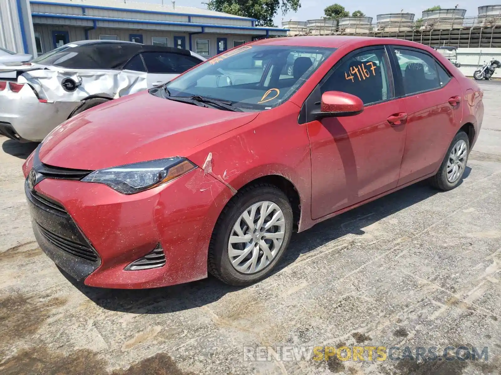 2 Photograph of a damaged car 5YFBURHE4KP897849 TOYOTA COROLLA 2019