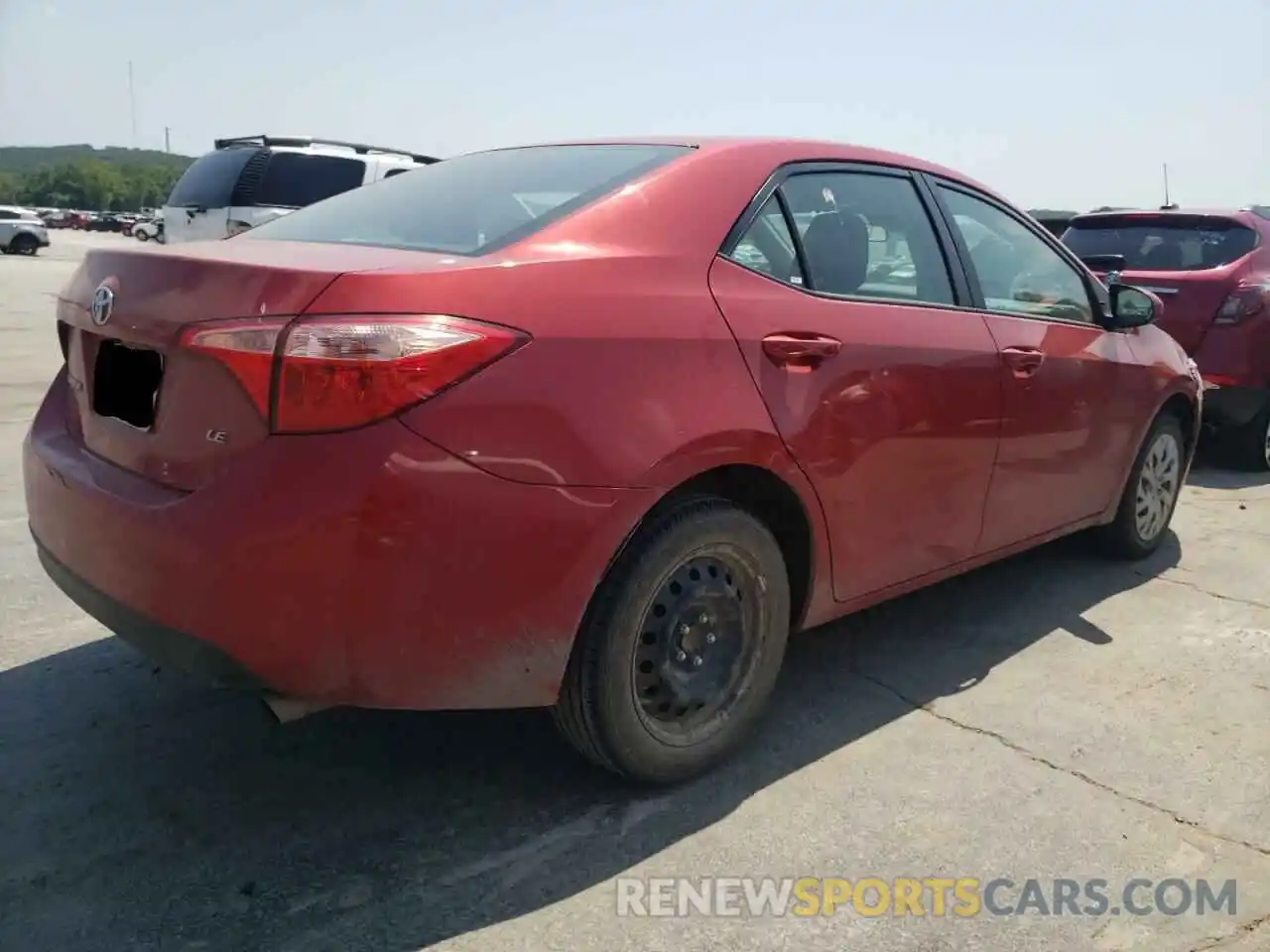 4 Photograph of a damaged car 5YFBURHE4KP897849 TOYOTA COROLLA 2019