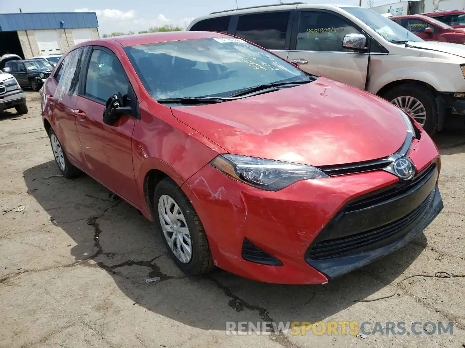 1 Photograph of a damaged car 5YFBURHE4KP898631 TOYOTA COROLLA 2019