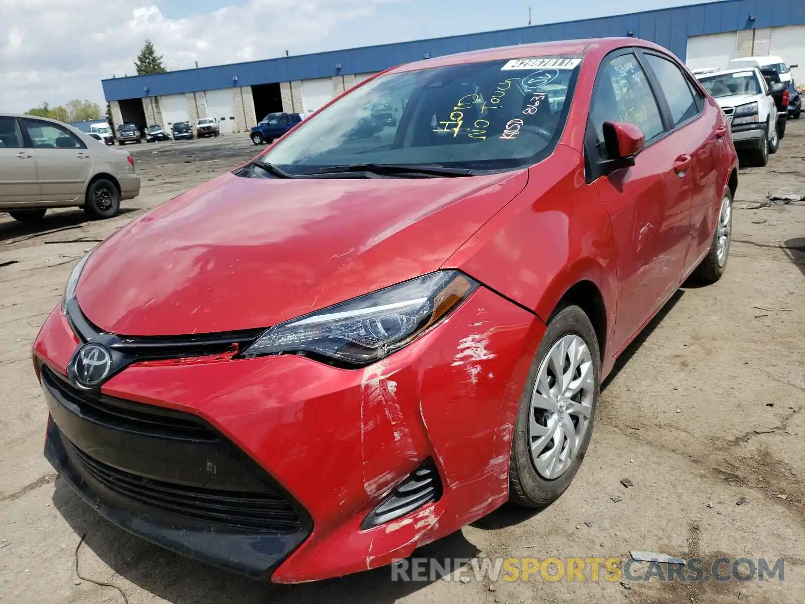 2 Photograph of a damaged car 5YFBURHE4KP898631 TOYOTA COROLLA 2019