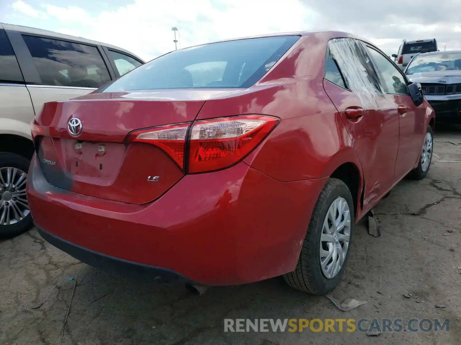 4 Photograph of a damaged car 5YFBURHE4KP898631 TOYOTA COROLLA 2019