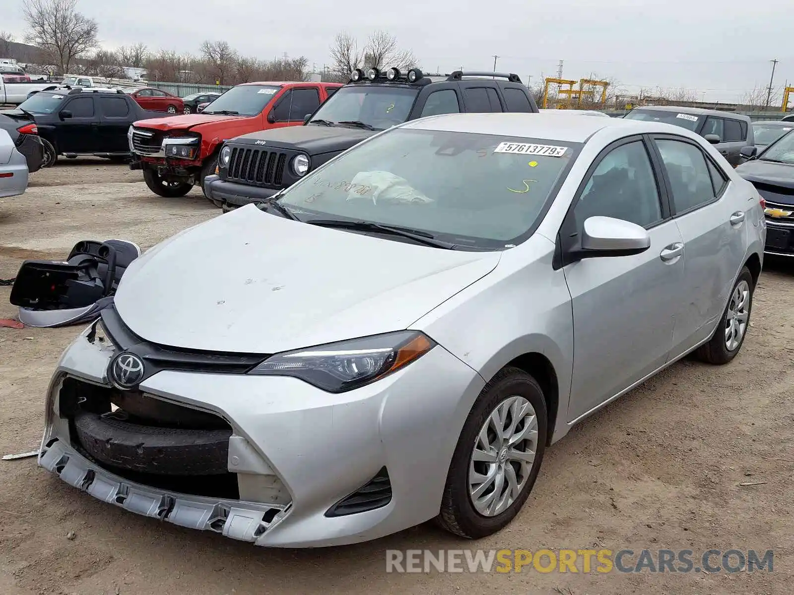 2 Photograph of a damaged car 5YFBURHE4KP898788 TOYOTA COROLLA 2019