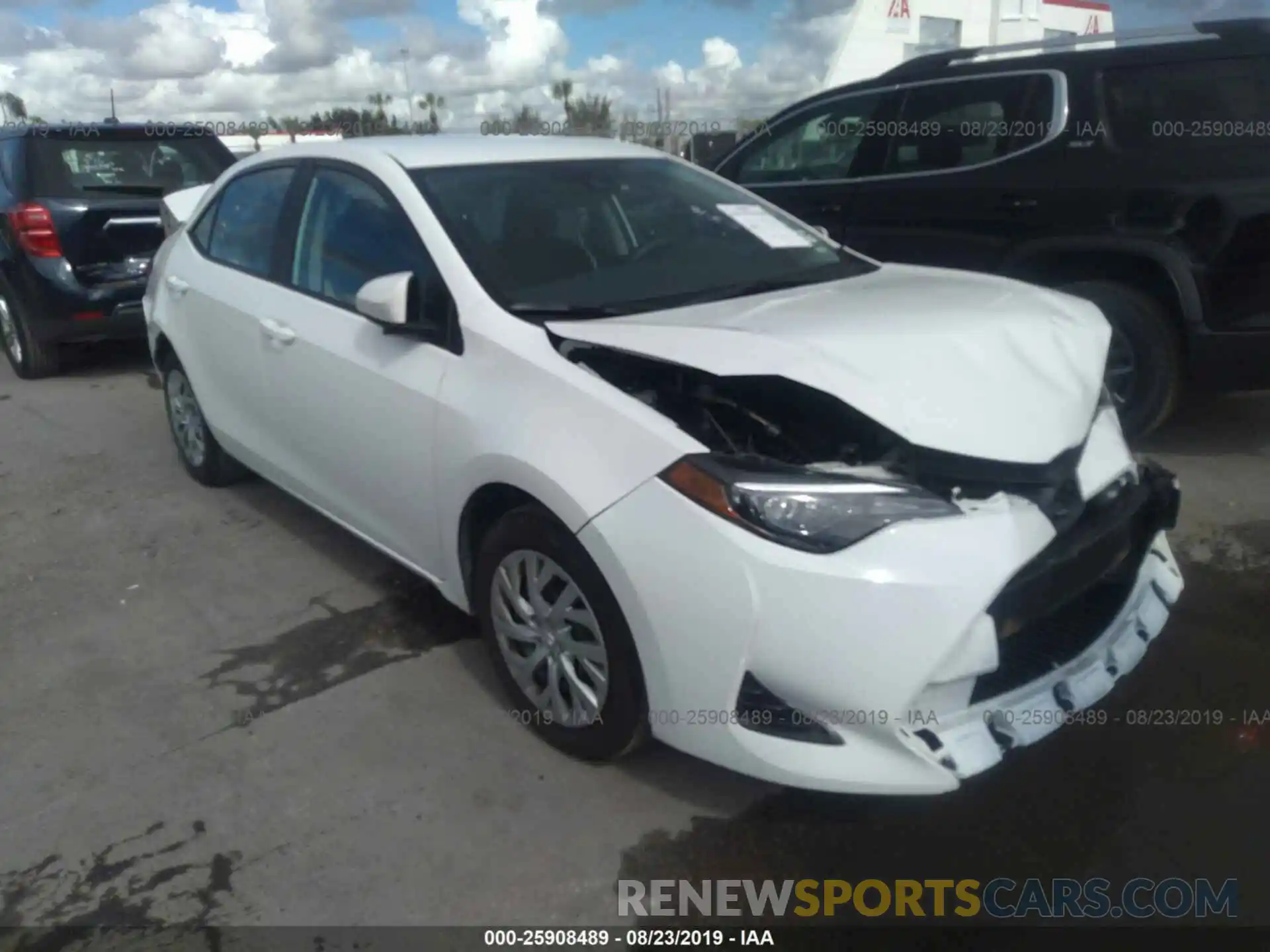 1 Photograph of a damaged car 5YFBURHE4KP900118 TOYOTA COROLLA 2019