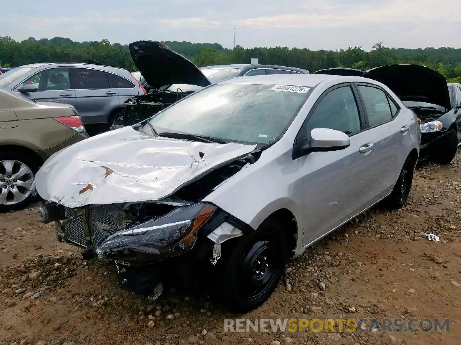 2 Photograph of a damaged car 5YFBURHE4KP900796 TOYOTA COROLLA 2019