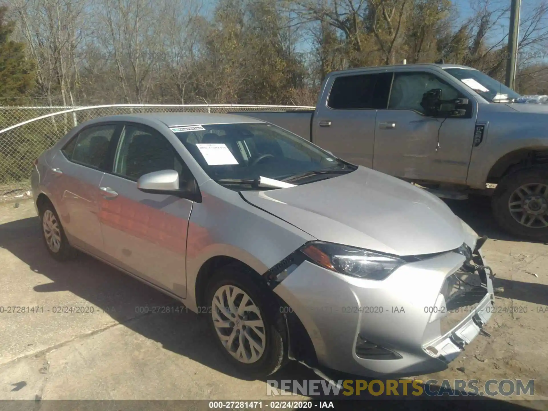 1 Photograph of a damaged car 5YFBURHE4KP900801 TOYOTA COROLLA 2019