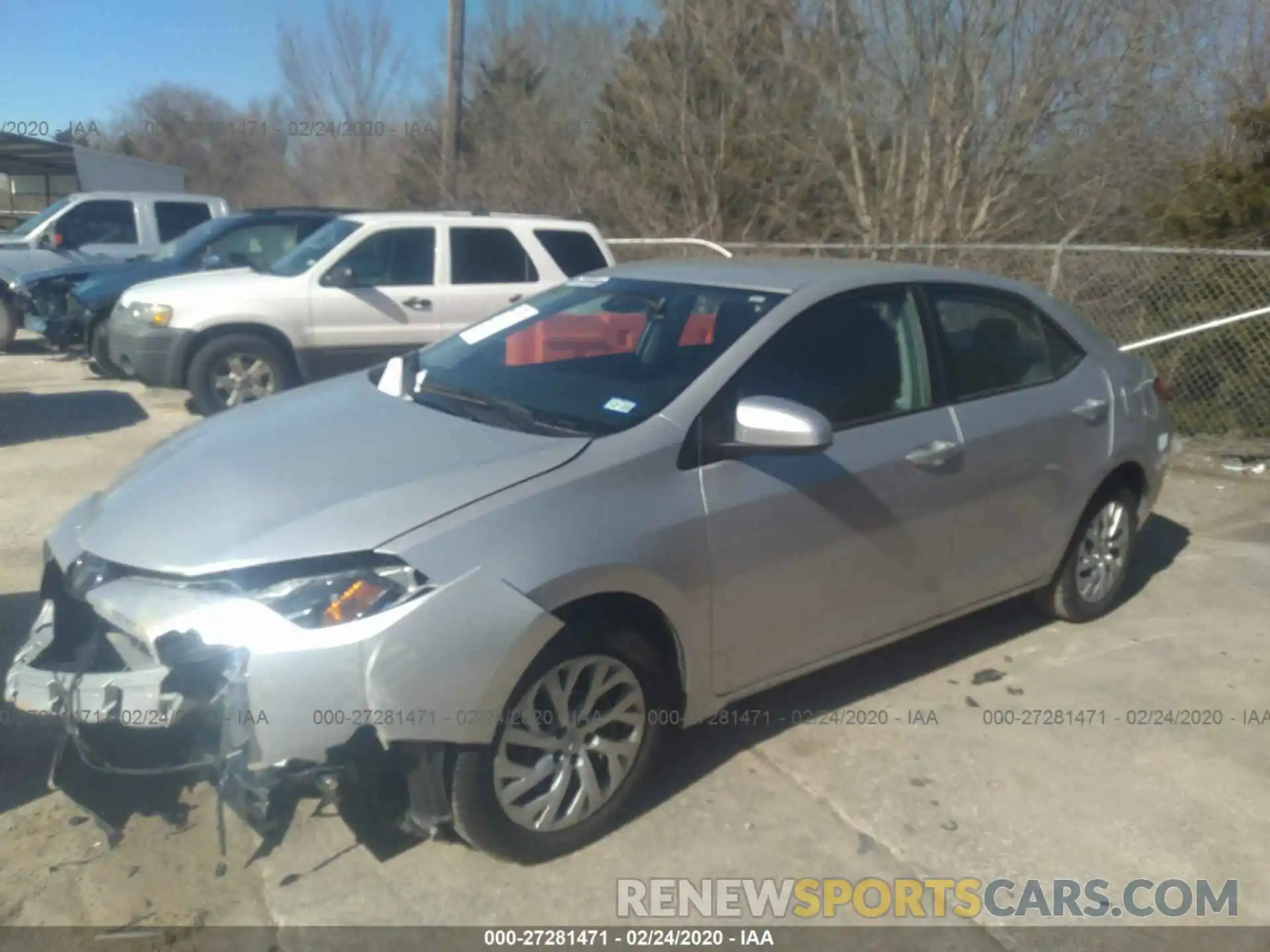 2 Photograph of a damaged car 5YFBURHE4KP900801 TOYOTA COROLLA 2019