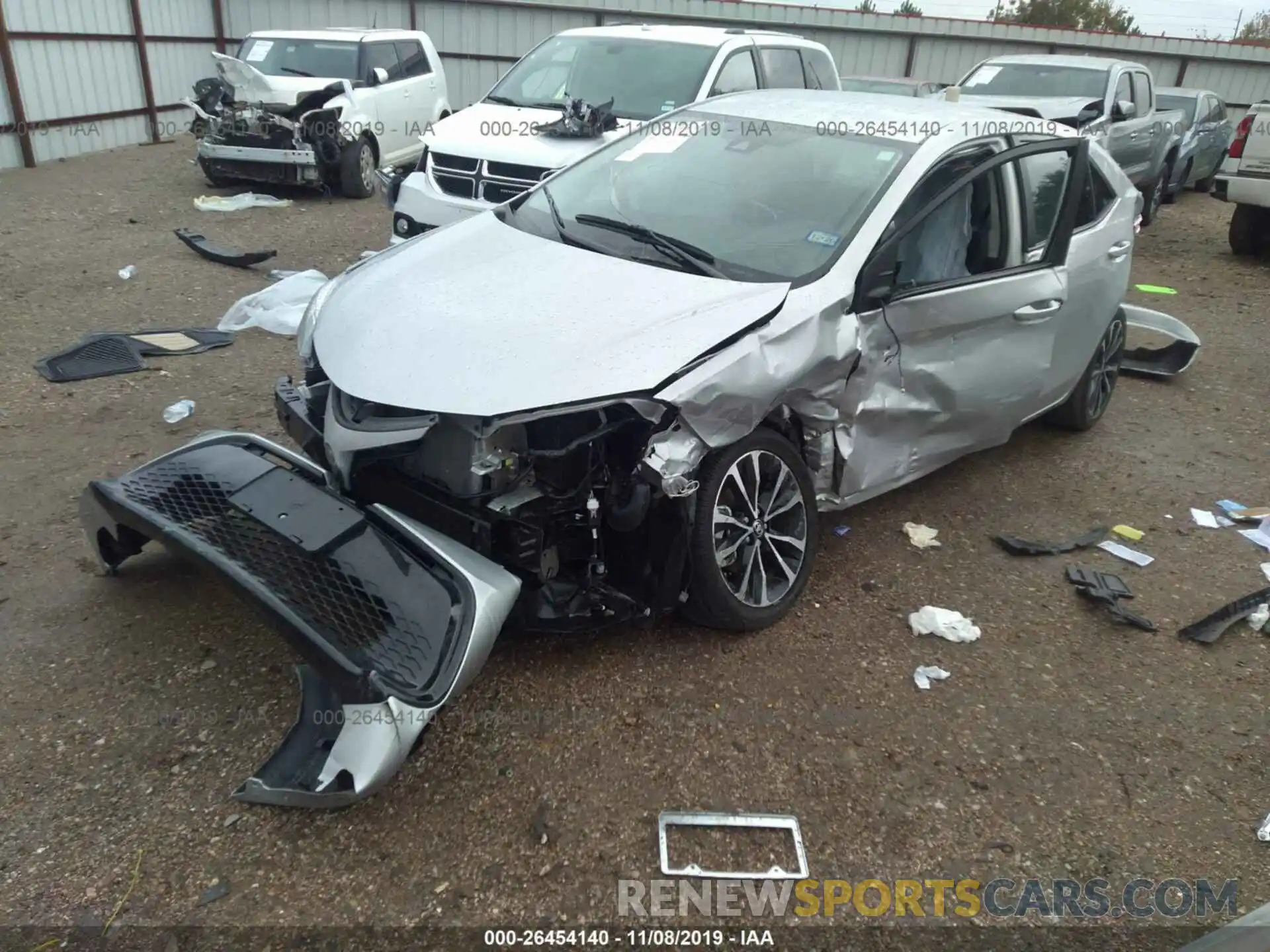 2 Photograph of a damaged car 5YFBURHE4KP900846 TOYOTA COROLLA 2019