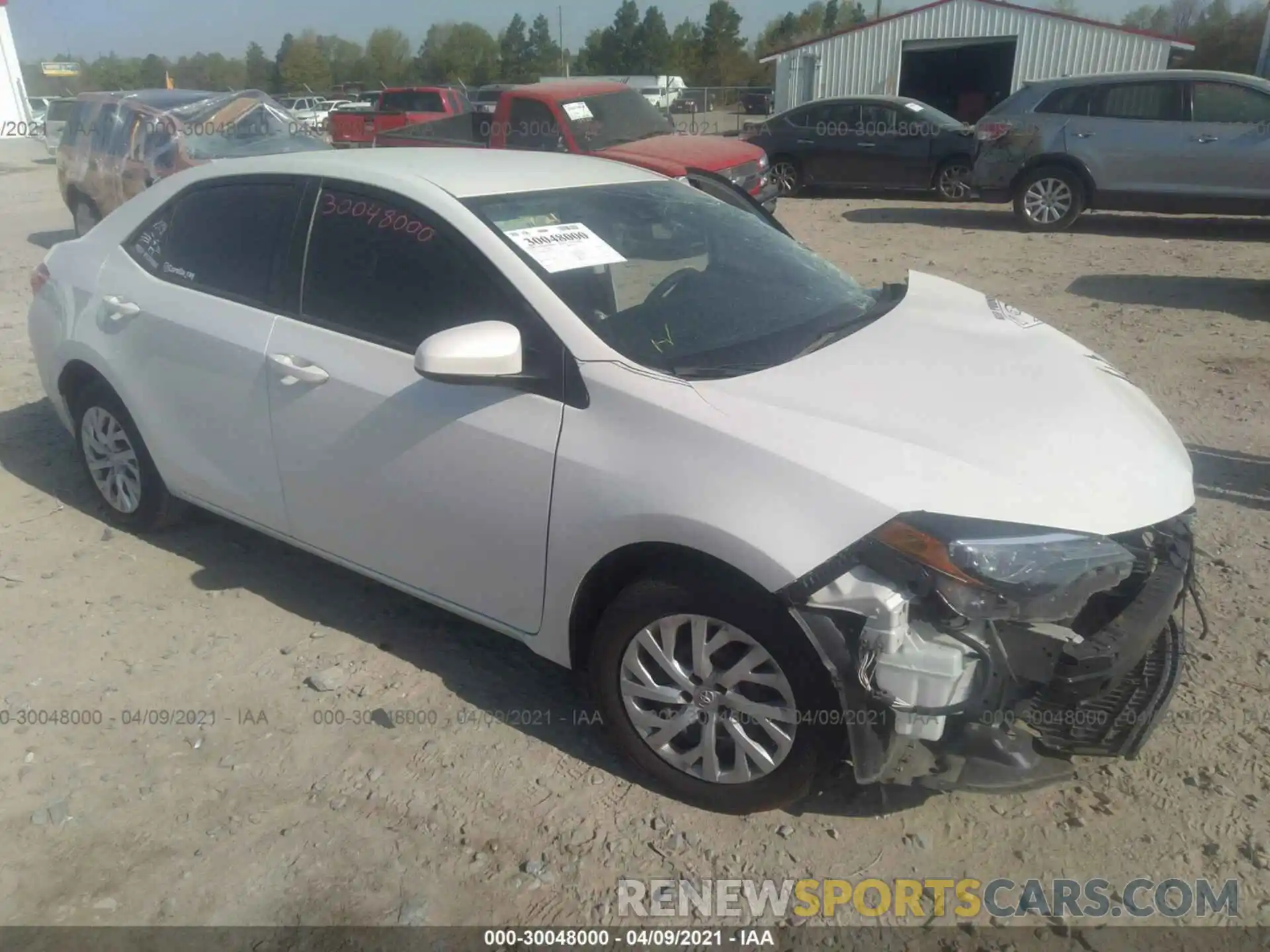 1 Photograph of a damaged car 5YFBURHE4KP901902 TOYOTA COROLLA 2019