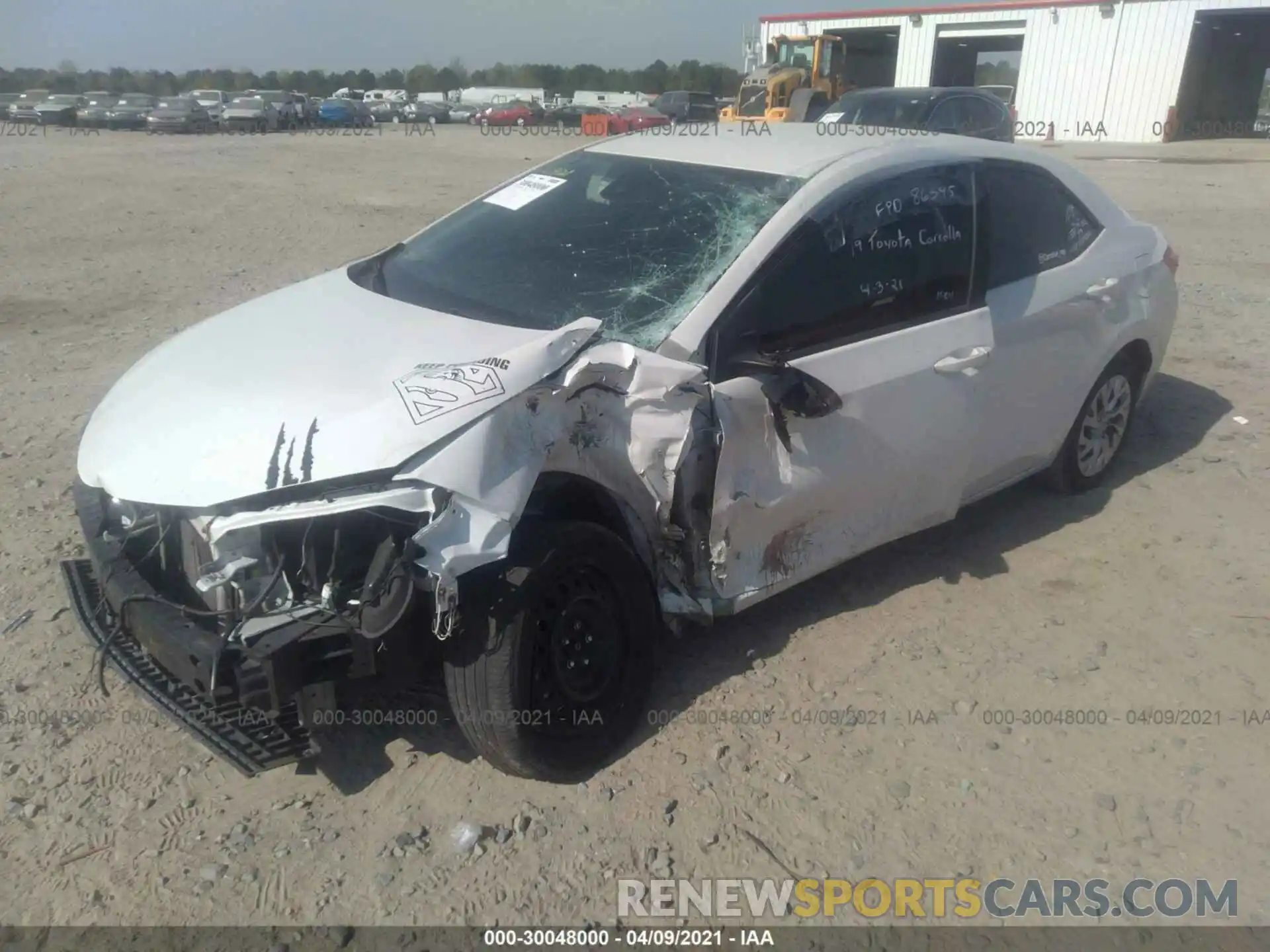 2 Photograph of a damaged car 5YFBURHE4KP901902 TOYOTA COROLLA 2019