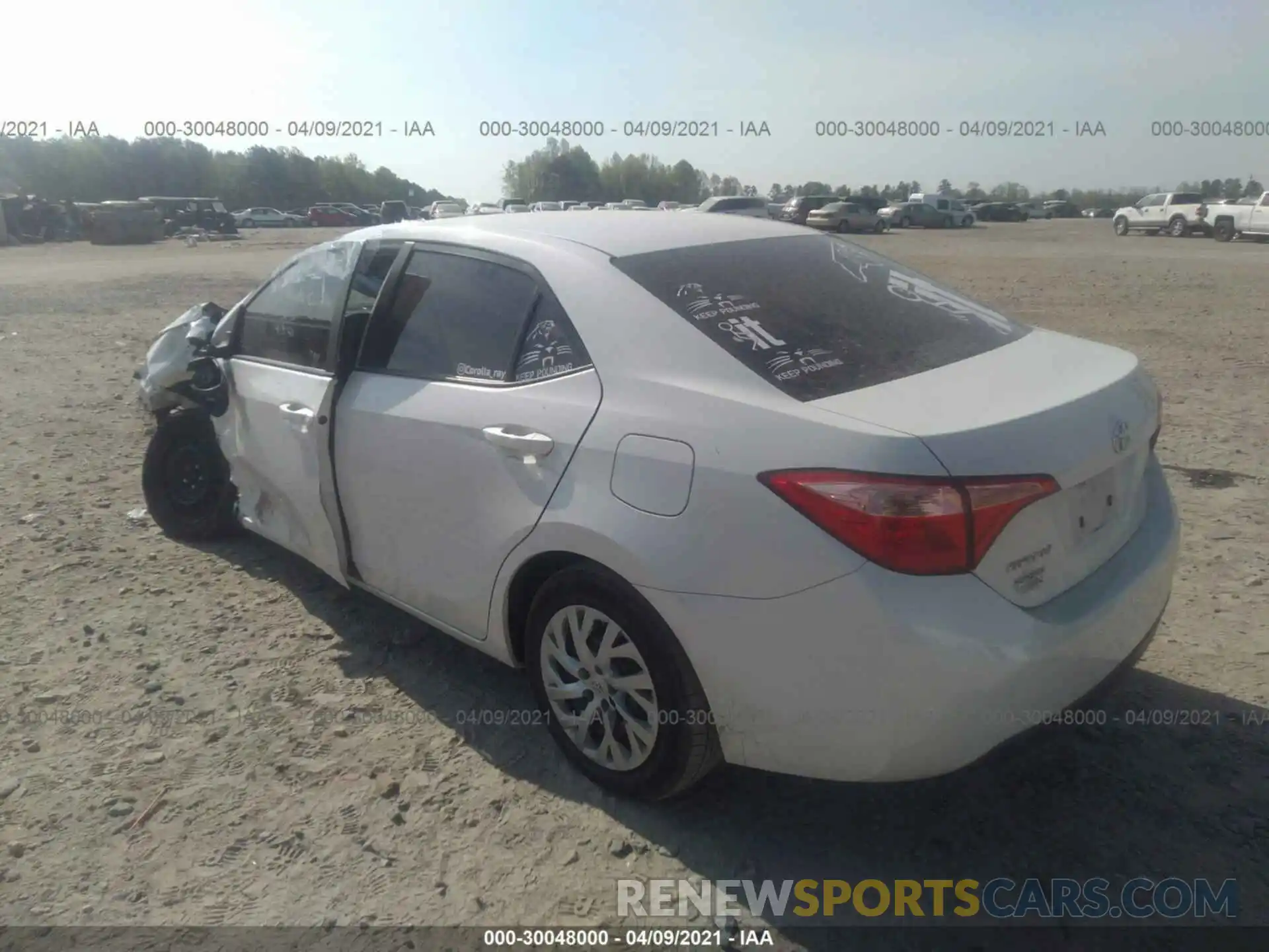 3 Photograph of a damaged car 5YFBURHE4KP901902 TOYOTA COROLLA 2019