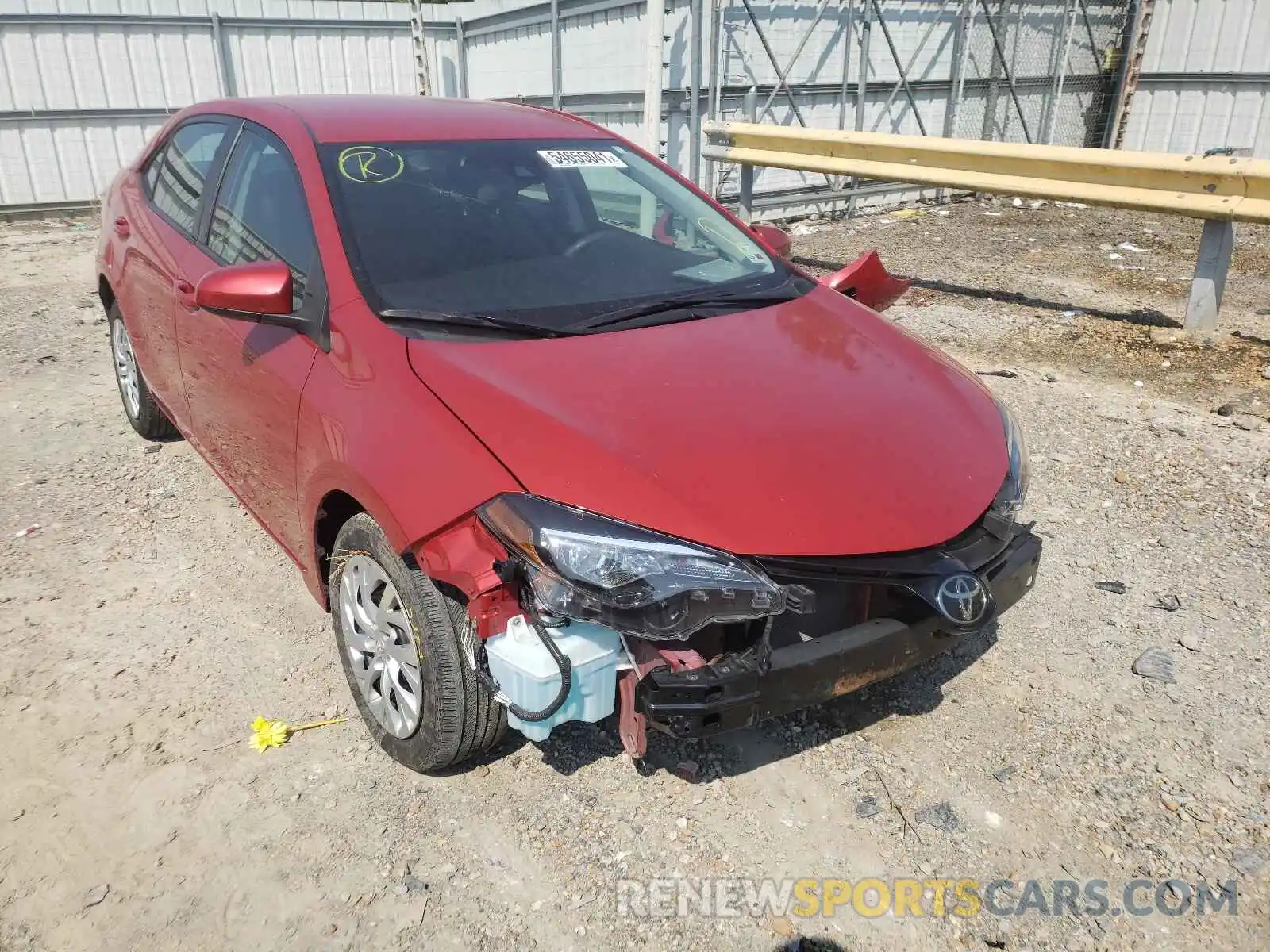 1 Photograph of a damaged car 5YFBURHE4KP902404 TOYOTA COROLLA 2019