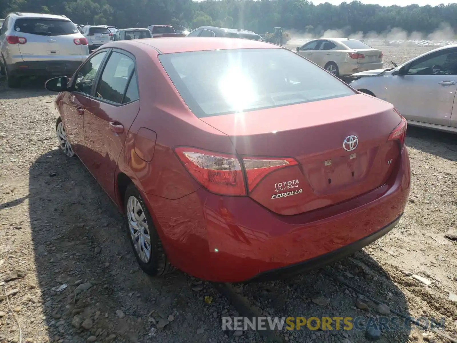 3 Photograph of a damaged car 5YFBURHE4KP902404 TOYOTA COROLLA 2019