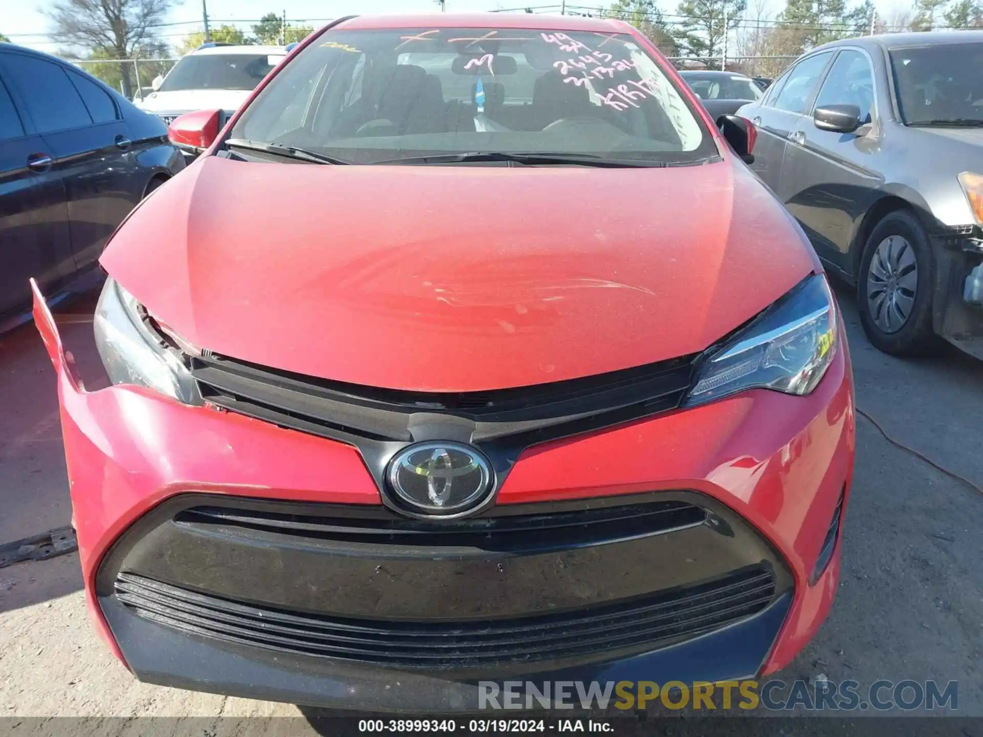 12 Photograph of a damaged car 5YFBURHE4KP902645 TOYOTA COROLLA 2019