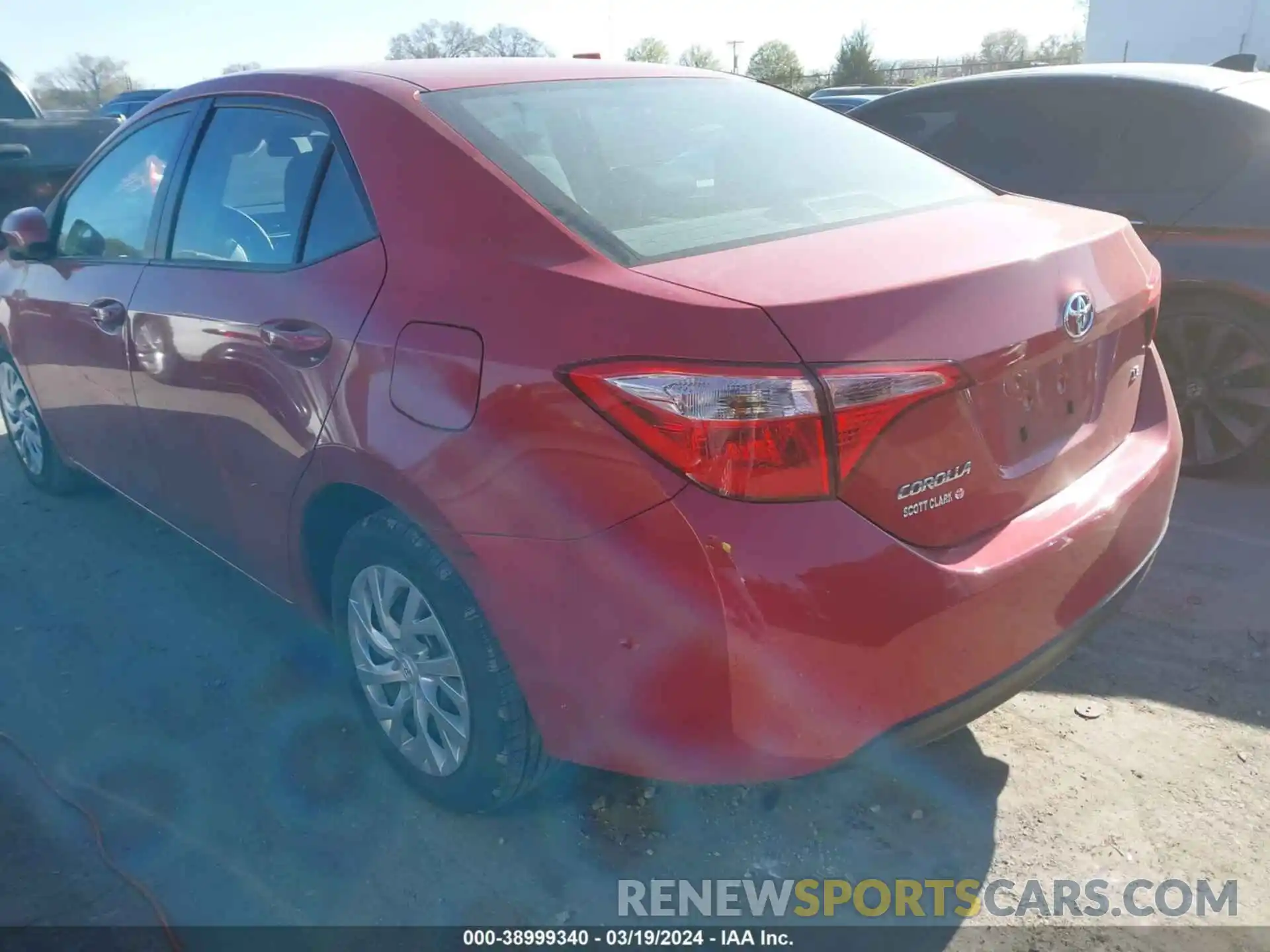 3 Photograph of a damaged car 5YFBURHE4KP902645 TOYOTA COROLLA 2019