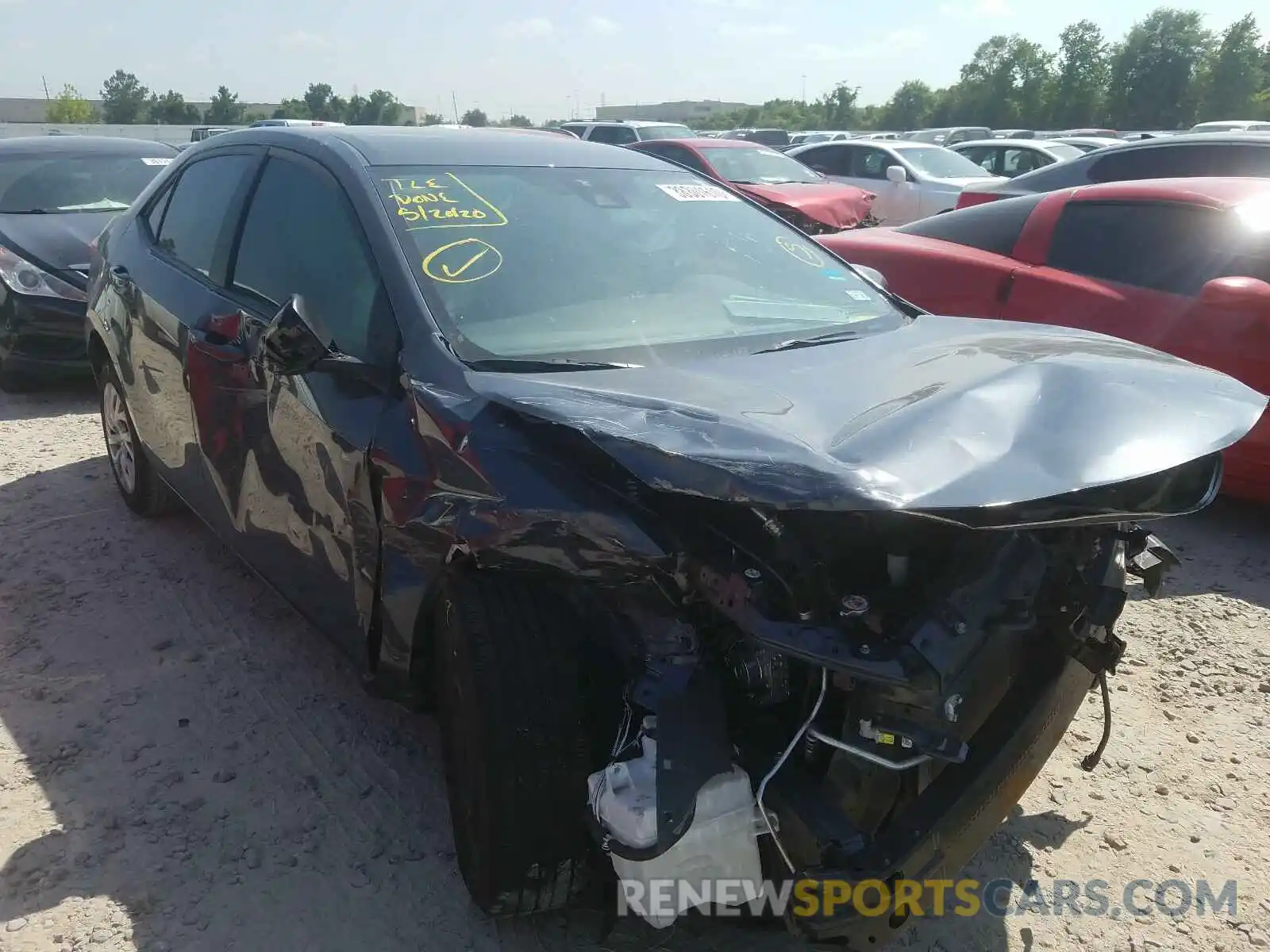 1 Photograph of a damaged car 5YFBURHE4KP902760 TOYOTA COROLLA 2019