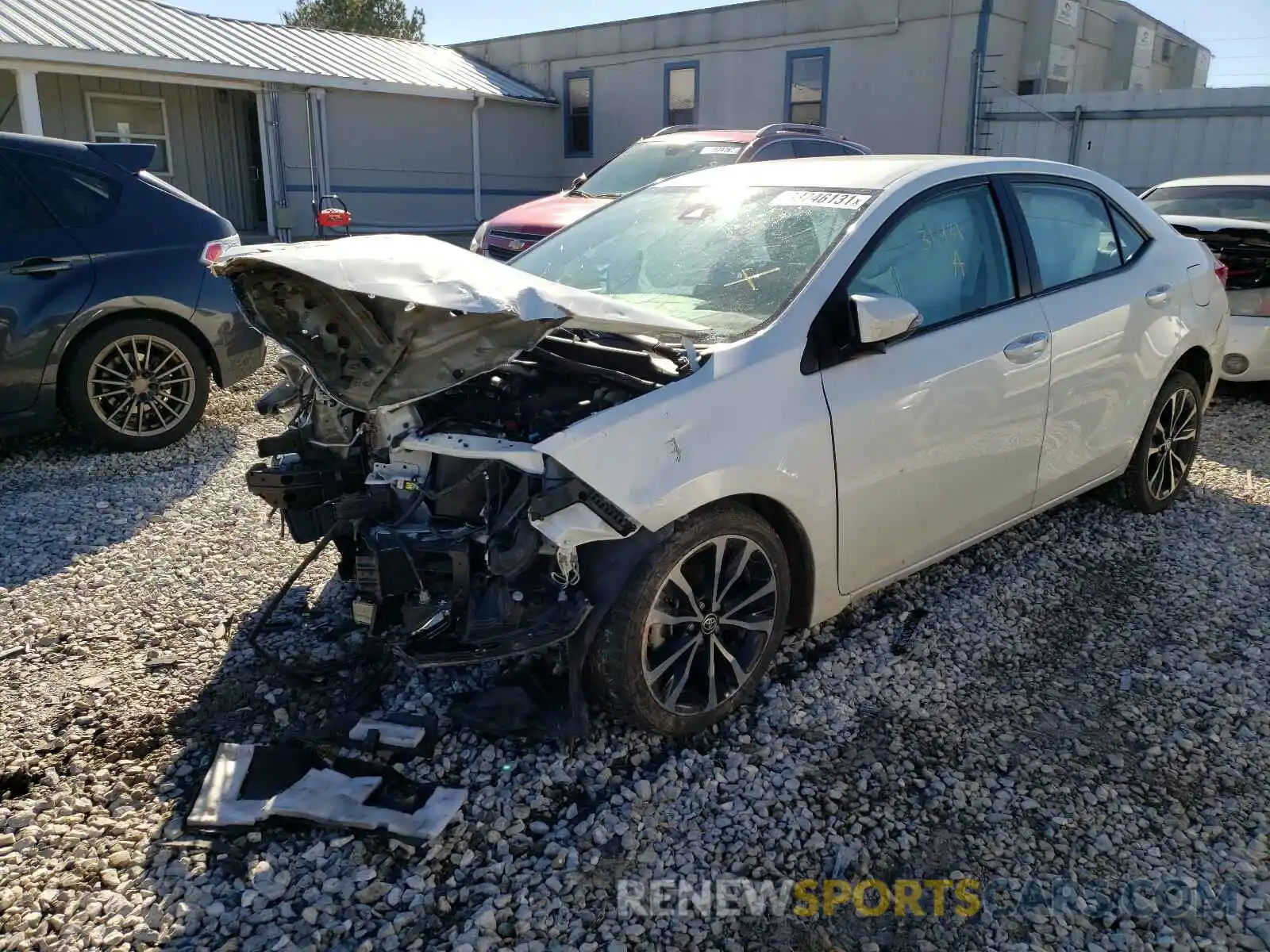 2 Photograph of a damaged car 5YFBURHE4KP903021 TOYOTA COROLLA 2019