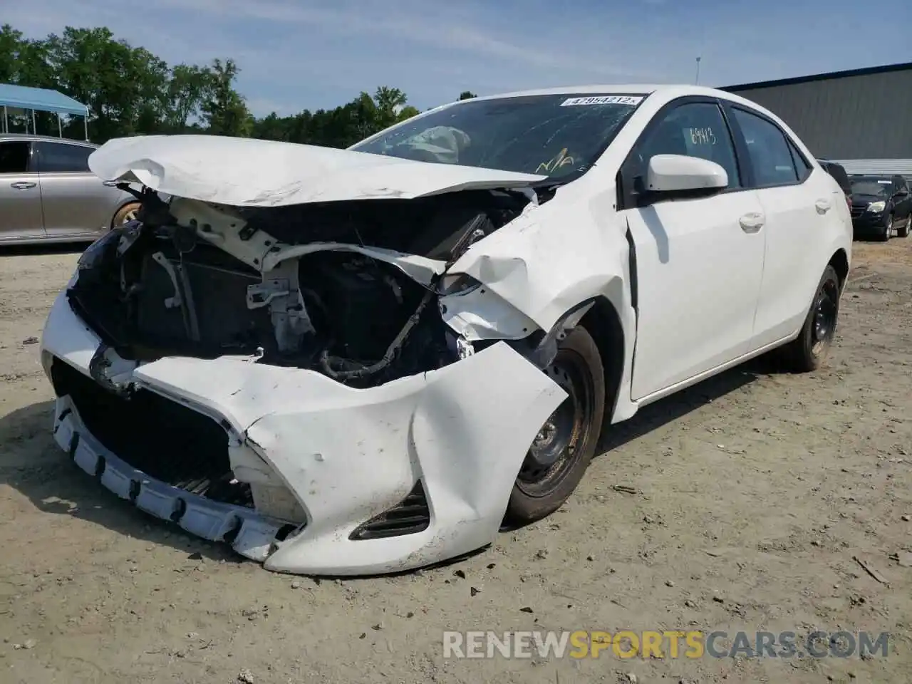 2 Photograph of a damaged car 5YFBURHE4KP903066 TOYOTA COROLLA 2019