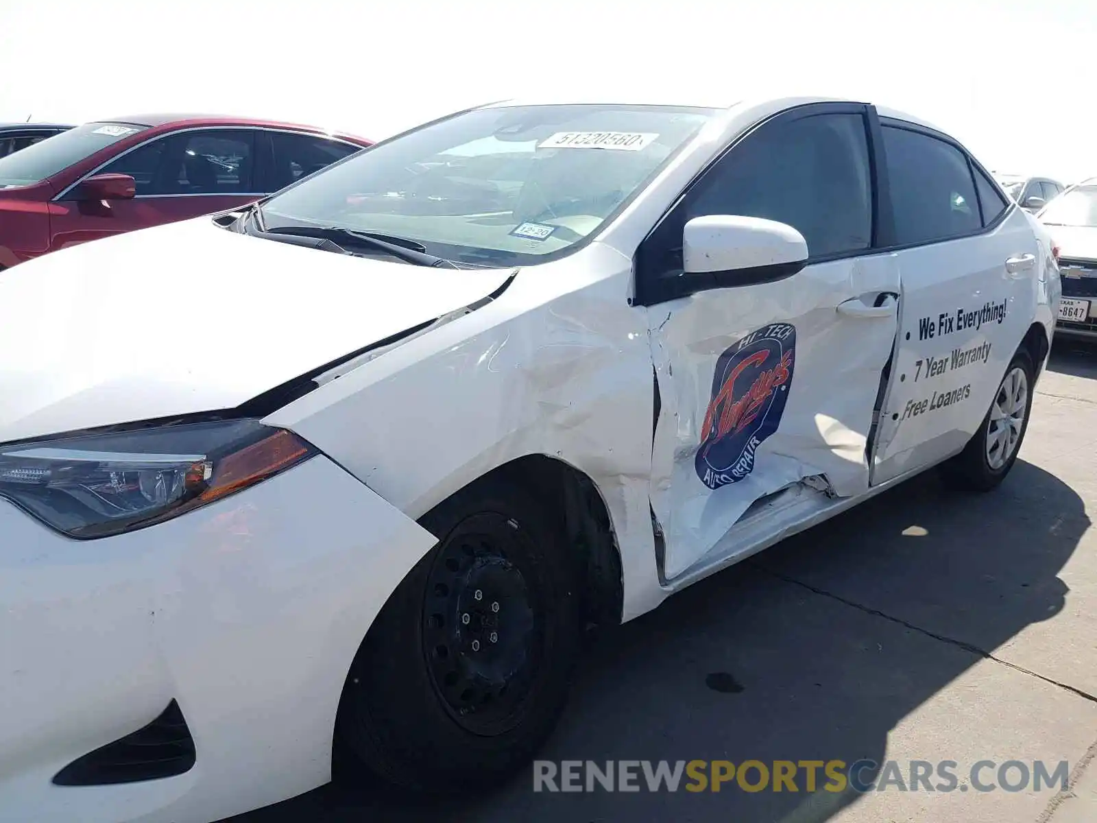 7 Photograph of a damaged car 5YFBURHE4KP903102 TOYOTA COROLLA 2019