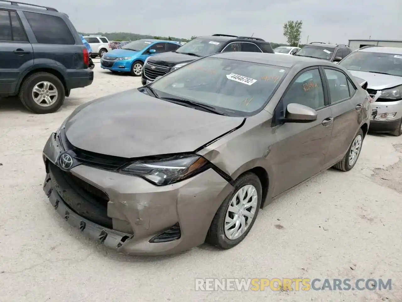 2 Photograph of a damaged car 5YFBURHE4KP903259 TOYOTA COROLLA 2019