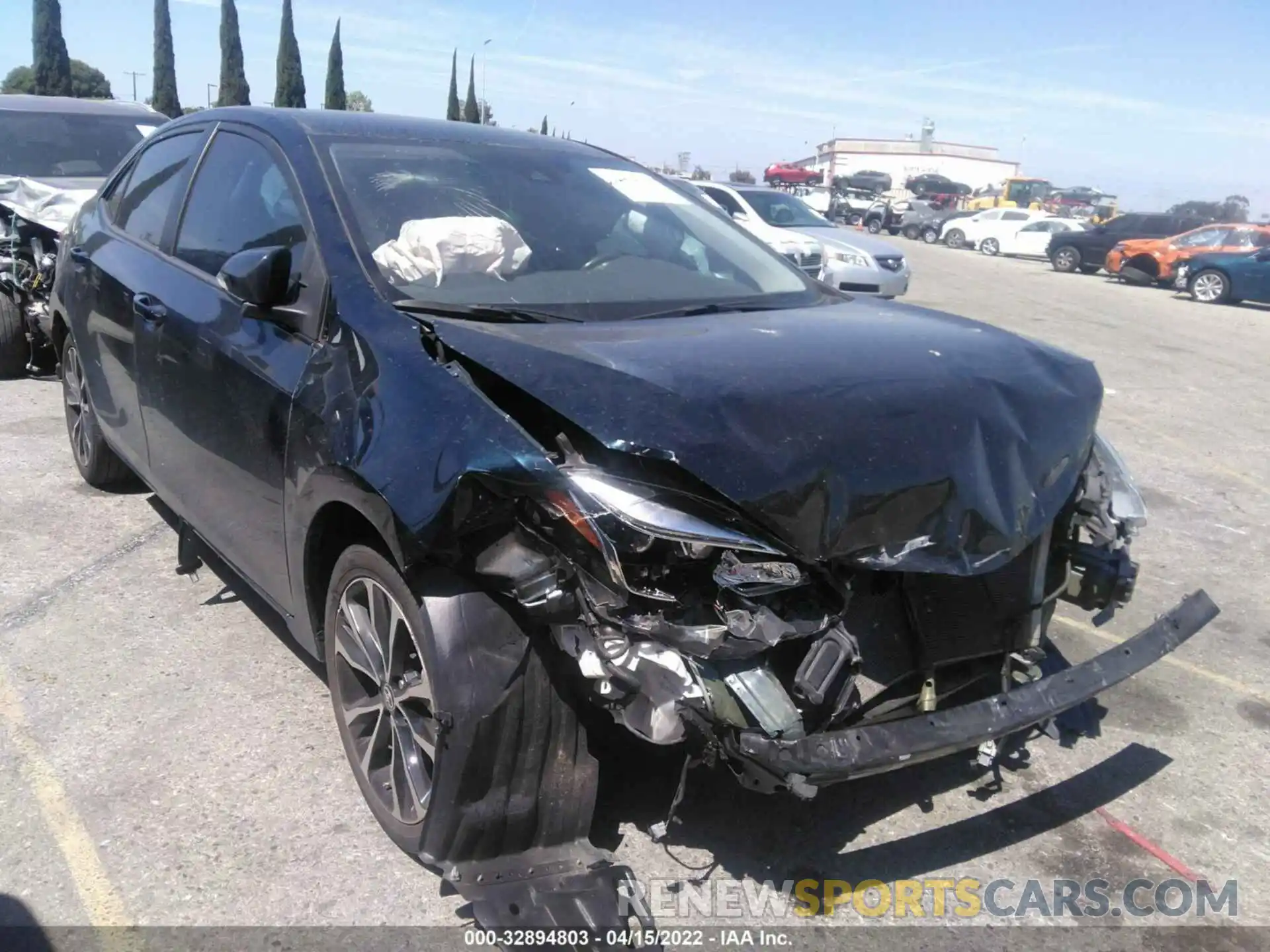 1 Photograph of a damaged car 5YFBURHE4KP903388 TOYOTA COROLLA 2019