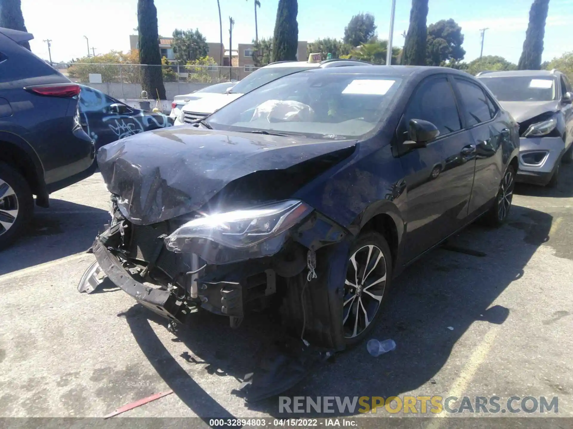 2 Photograph of a damaged car 5YFBURHE4KP903388 TOYOTA COROLLA 2019