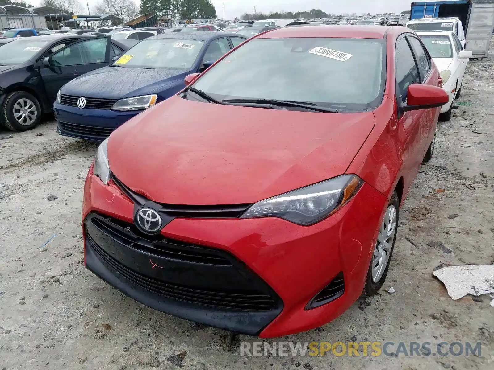 2 Photograph of a damaged car 5YFBURHE4KP903410 TOYOTA COROLLA 2019