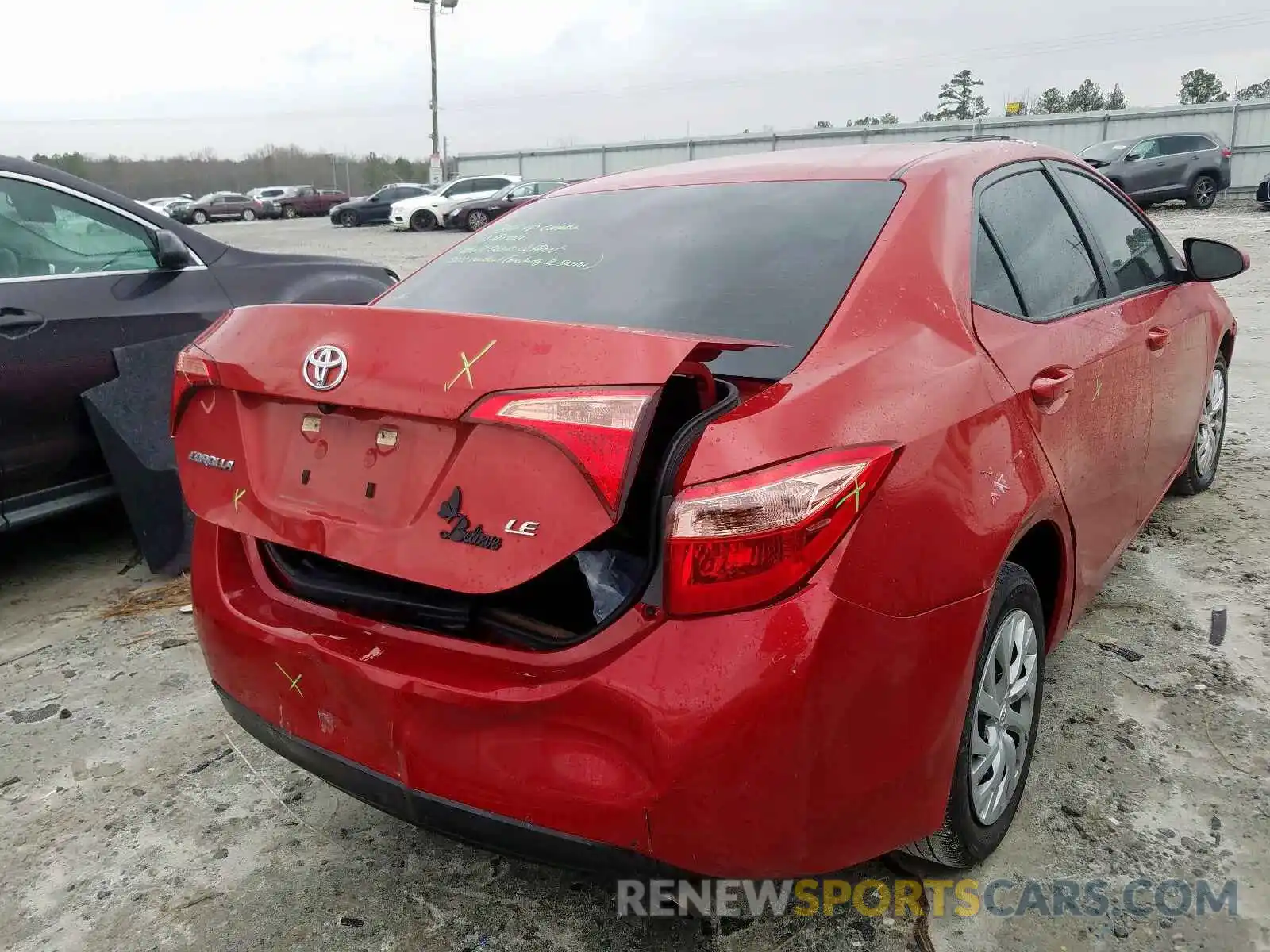 4 Photograph of a damaged car 5YFBURHE4KP903410 TOYOTA COROLLA 2019