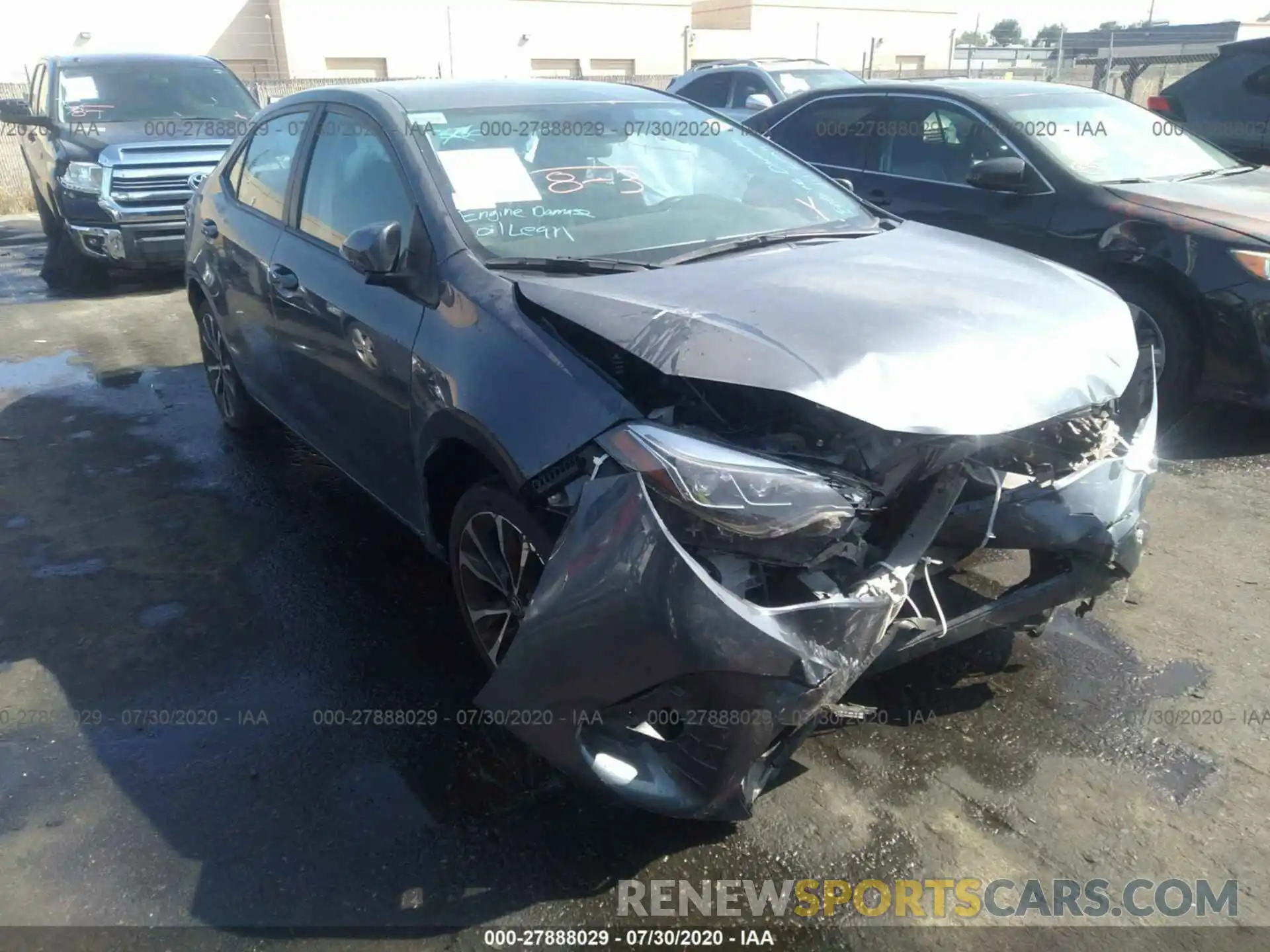 1 Photograph of a damaged car 5YFBURHE4KP903567 TOYOTA COROLLA 2019