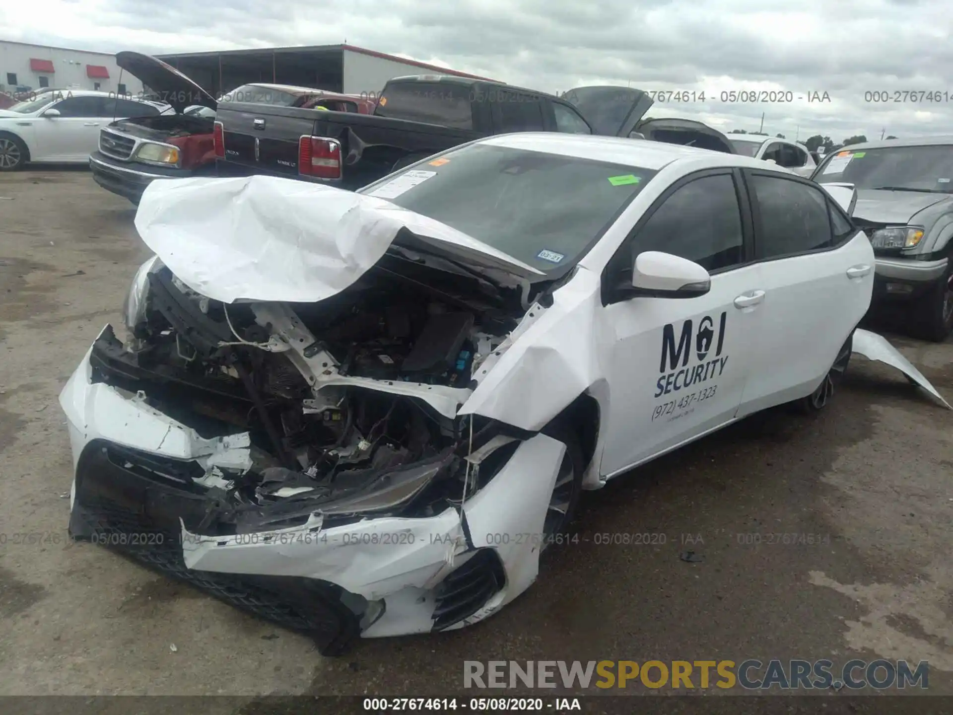 2 Photograph of a damaged car 5YFBURHE4KP903603 TOYOTA COROLLA 2019