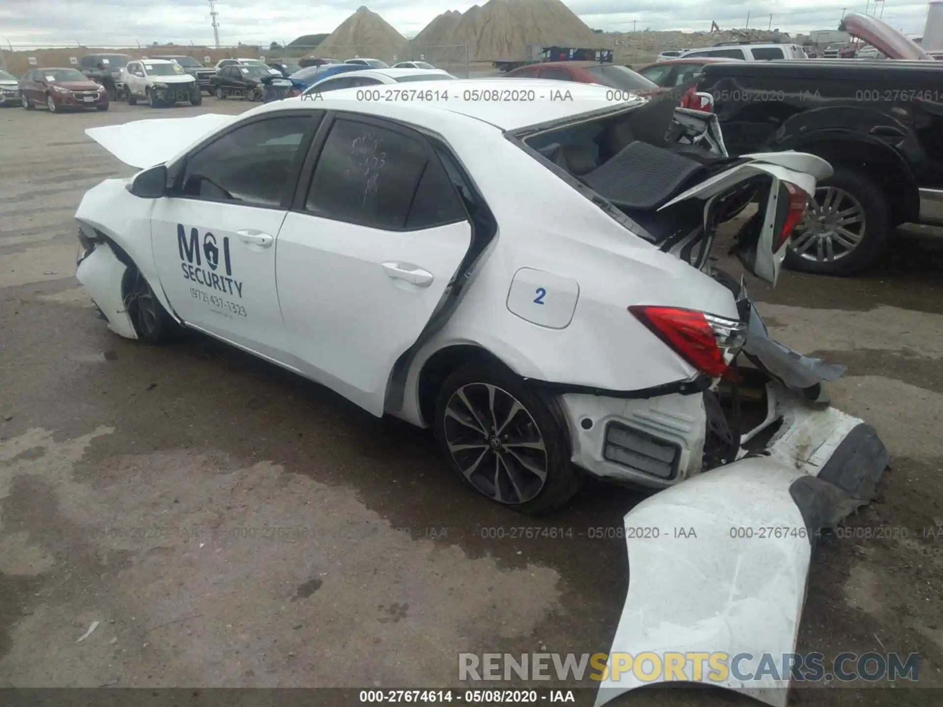 3 Photograph of a damaged car 5YFBURHE4KP903603 TOYOTA COROLLA 2019