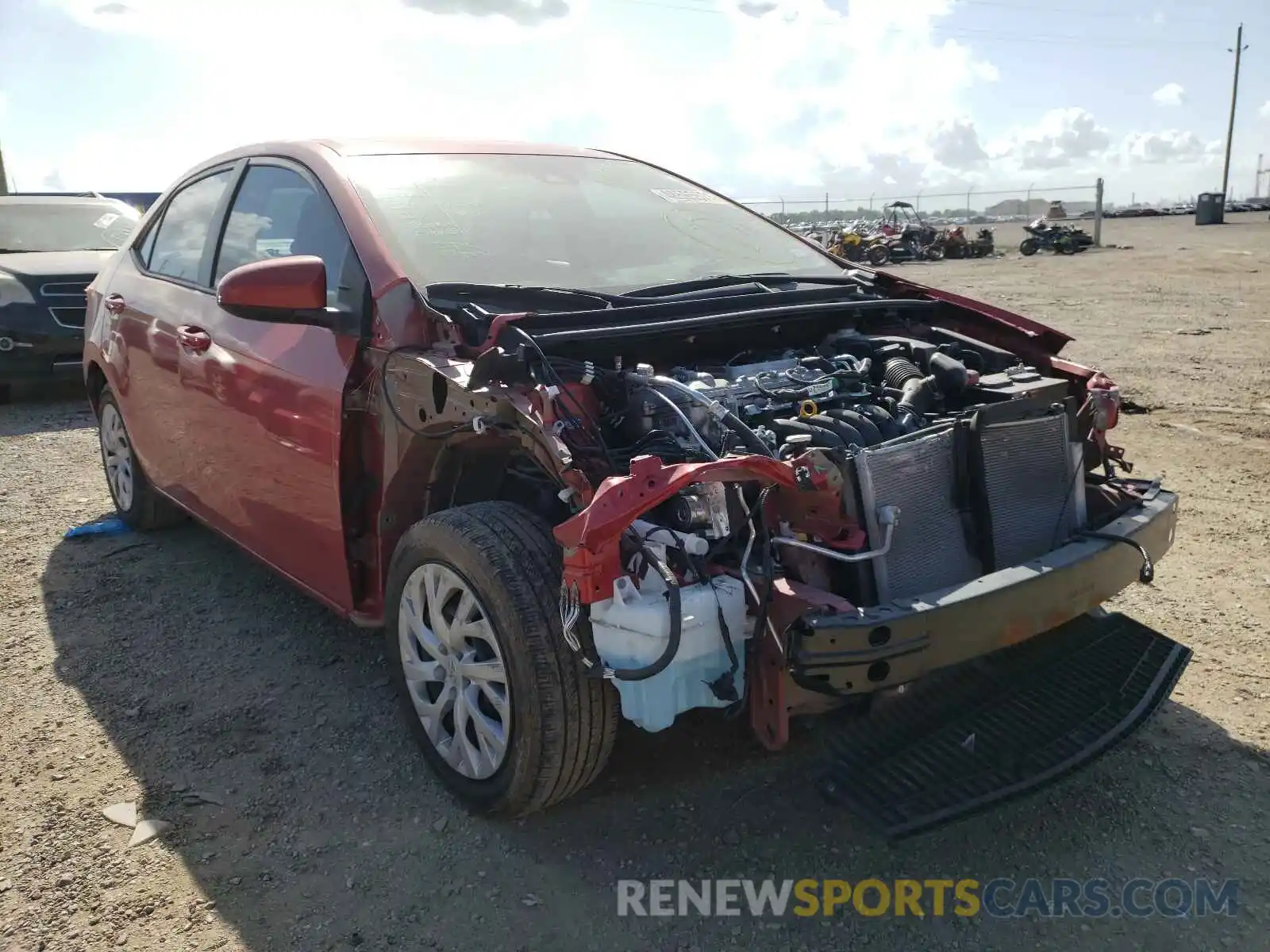 1 Photograph of a damaged car 5YFBURHE4KP903715 TOYOTA COROLLA 2019