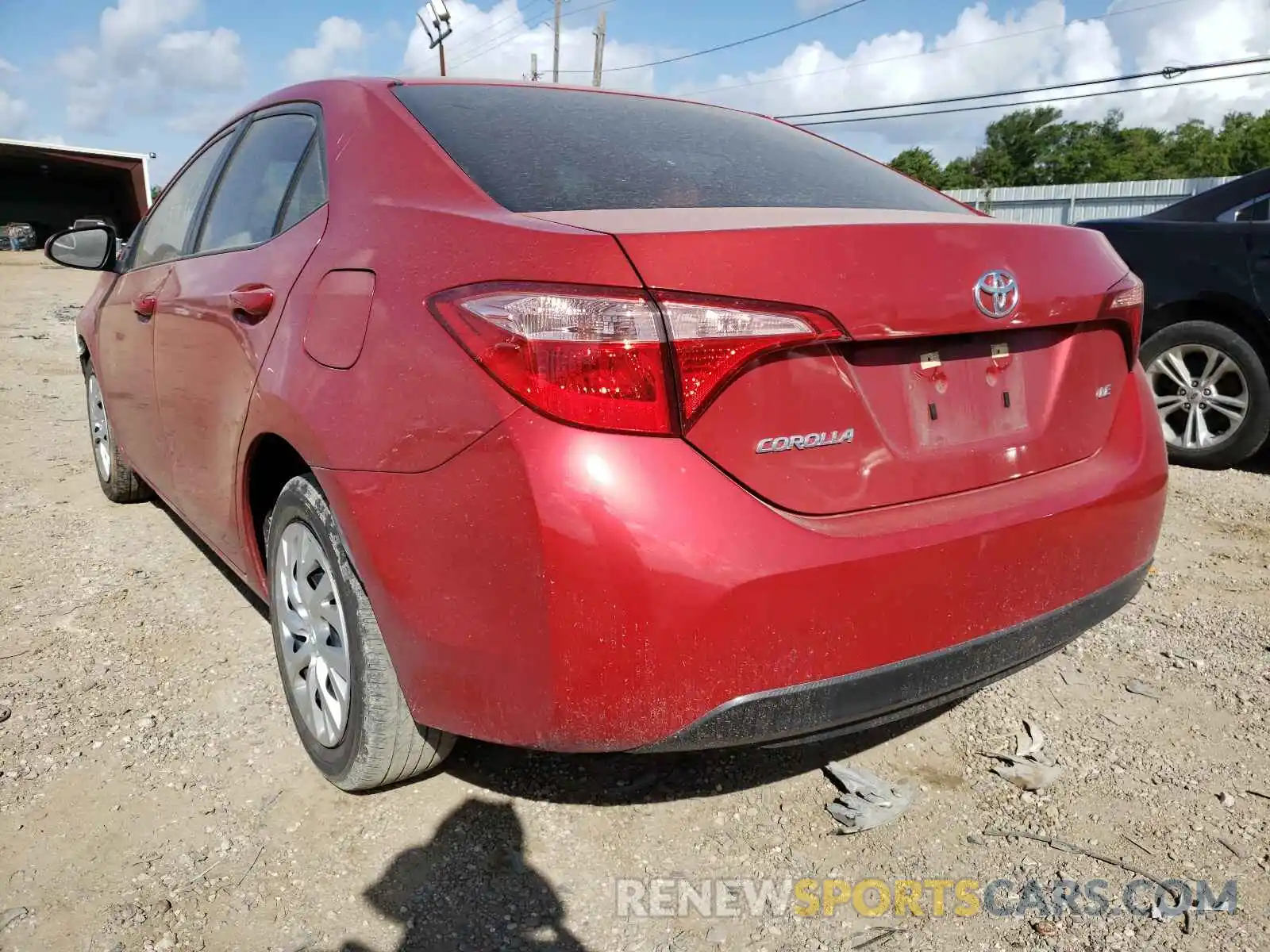 3 Photograph of a damaged car 5YFBURHE4KP903715 TOYOTA COROLLA 2019