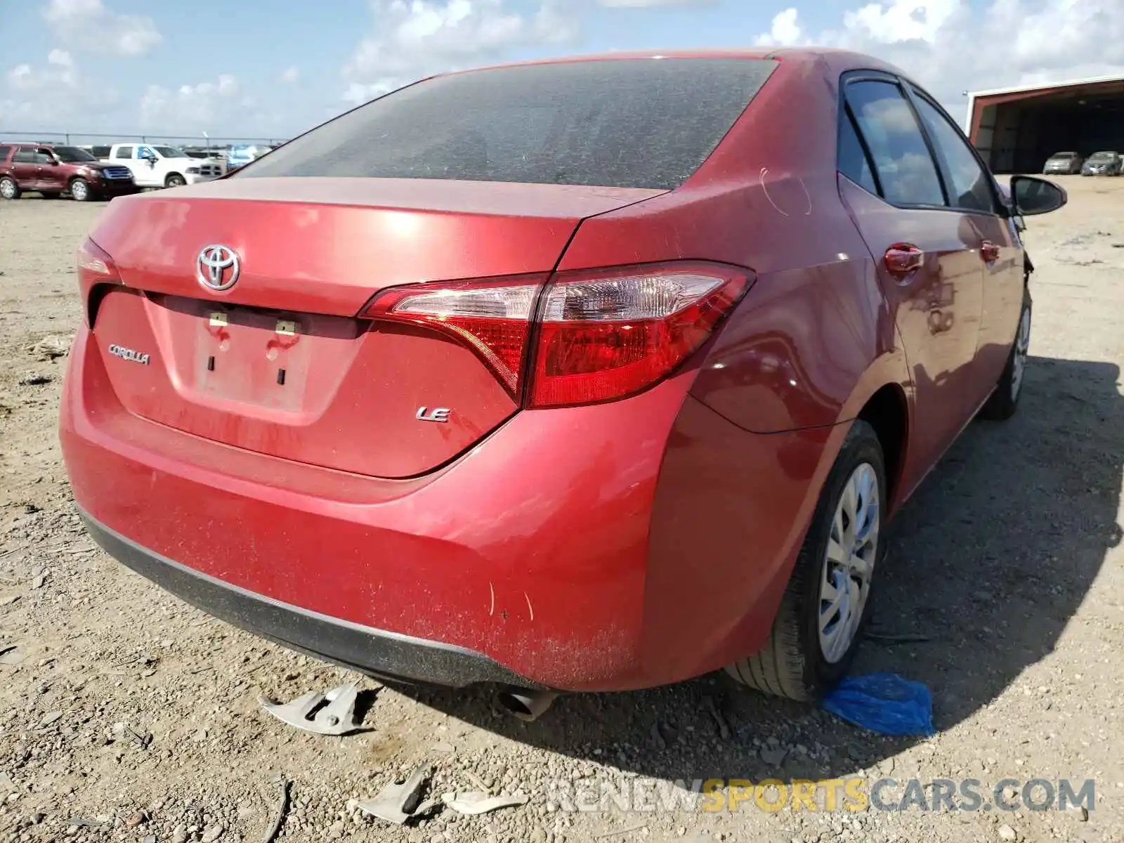 4 Photograph of a damaged car 5YFBURHE4KP903715 TOYOTA COROLLA 2019