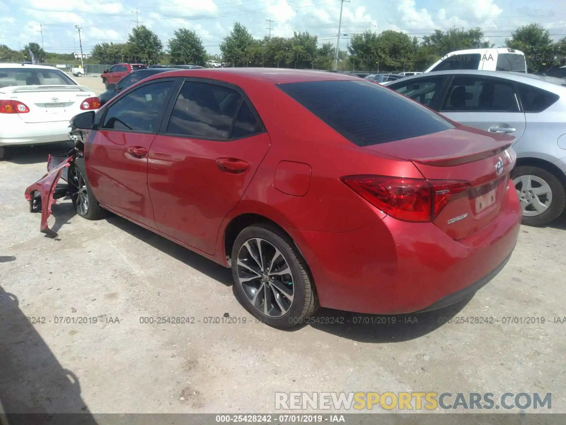 3 Photograph of a damaged car 5YFBURHE4KP903794 TOYOTA COROLLA 2019