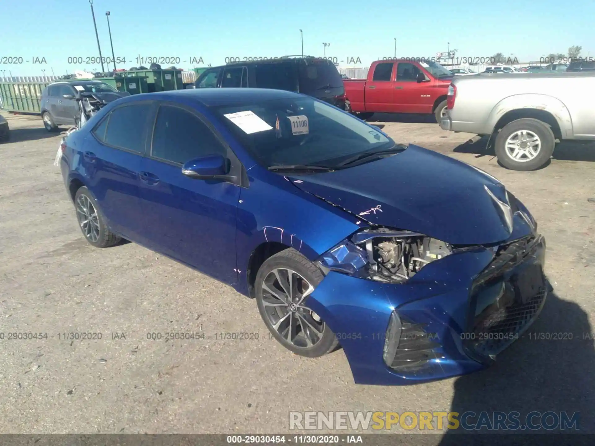 1 Photograph of a damaged car 5YFBURHE4KP903875 TOYOTA COROLLA 2019