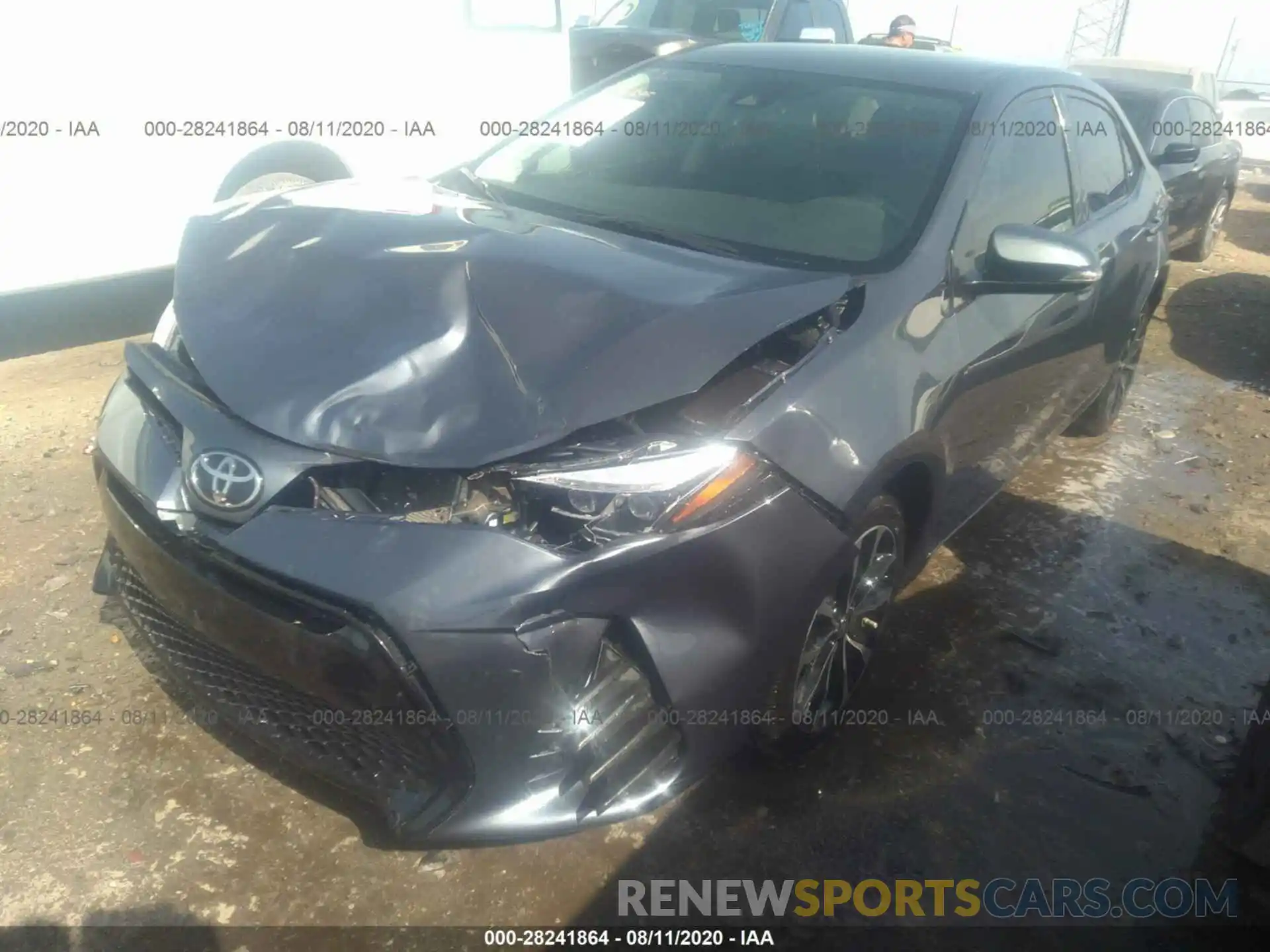 2 Photograph of a damaged car 5YFBURHE4KP904041 TOYOTA COROLLA 2019