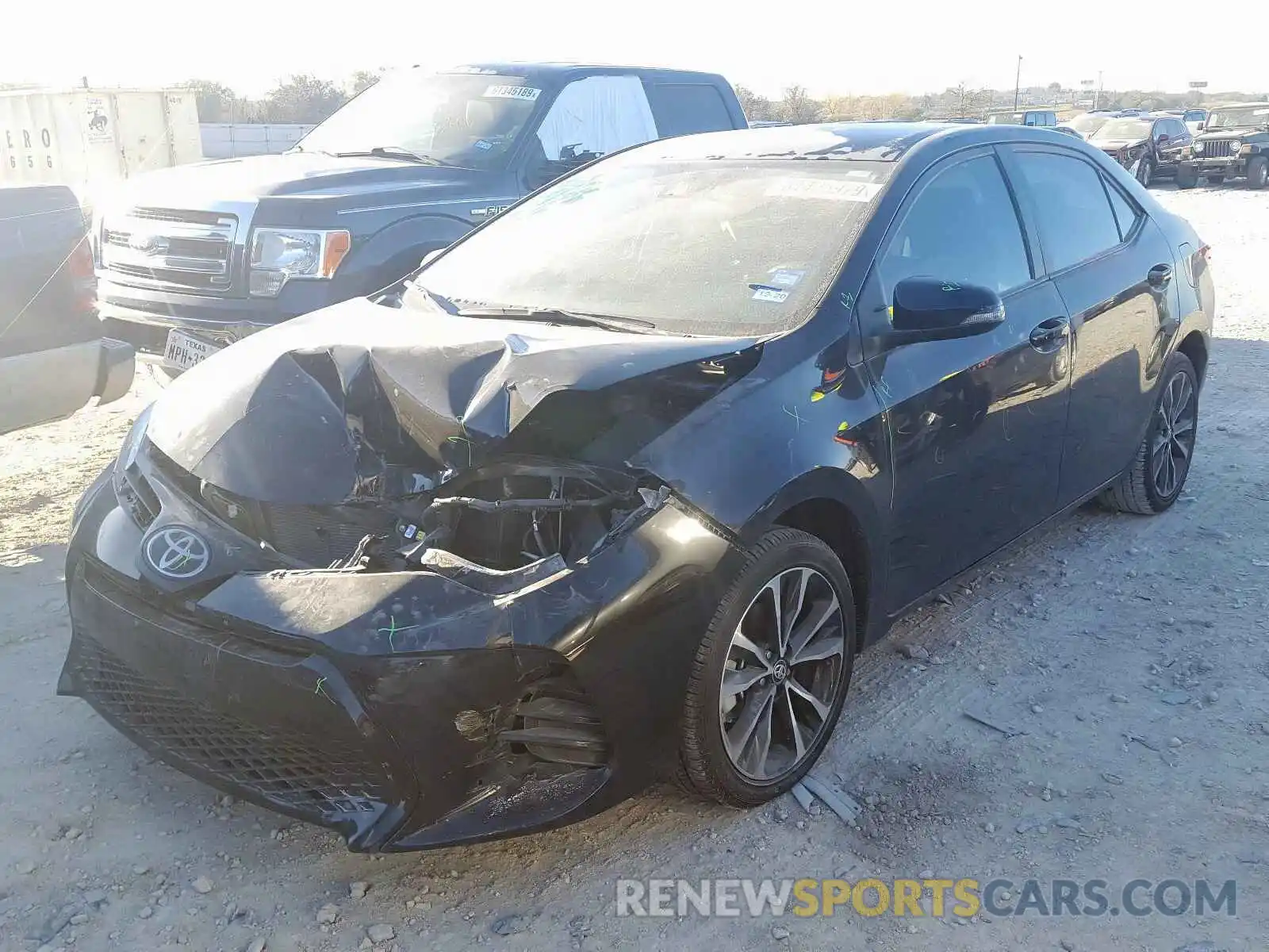 2 Photograph of a damaged car 5YFBURHE4KP904556 TOYOTA COROLLA 2019