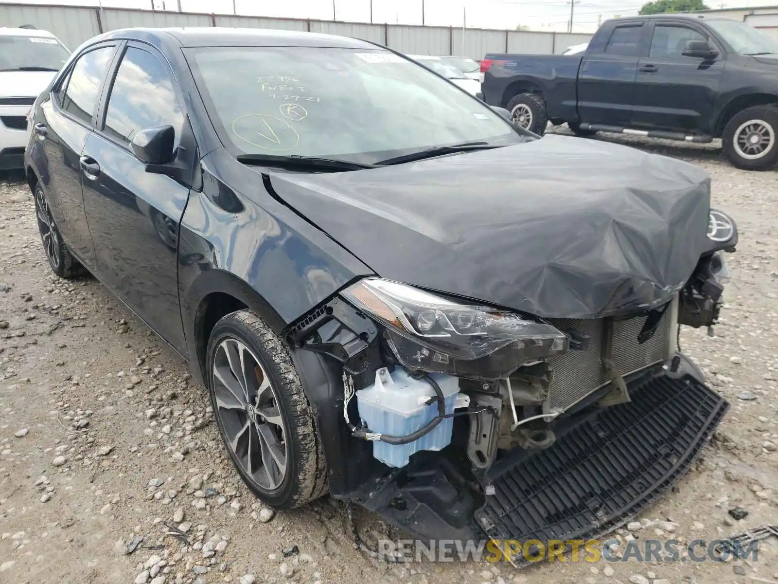 1 Photograph of a damaged car 5YFBURHE4KP904573 TOYOTA COROLLA 2019