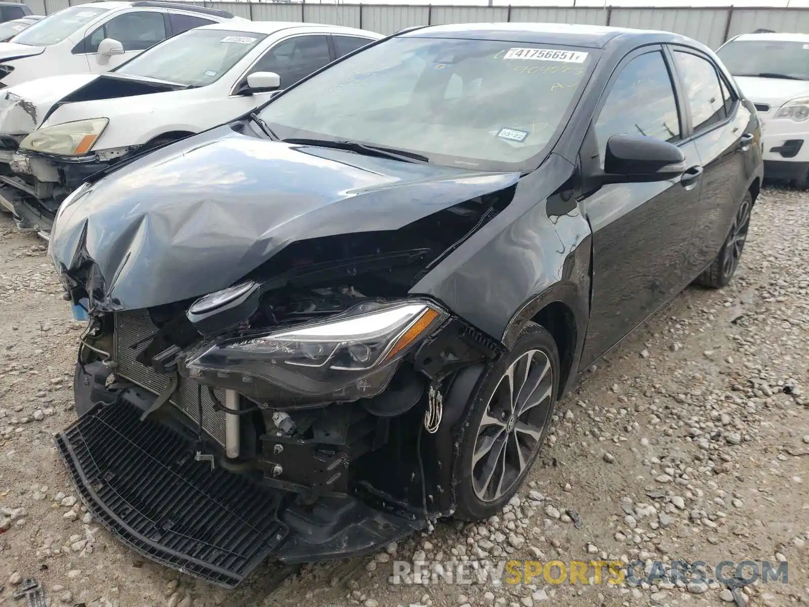 2 Photograph of a damaged car 5YFBURHE4KP904573 TOYOTA COROLLA 2019