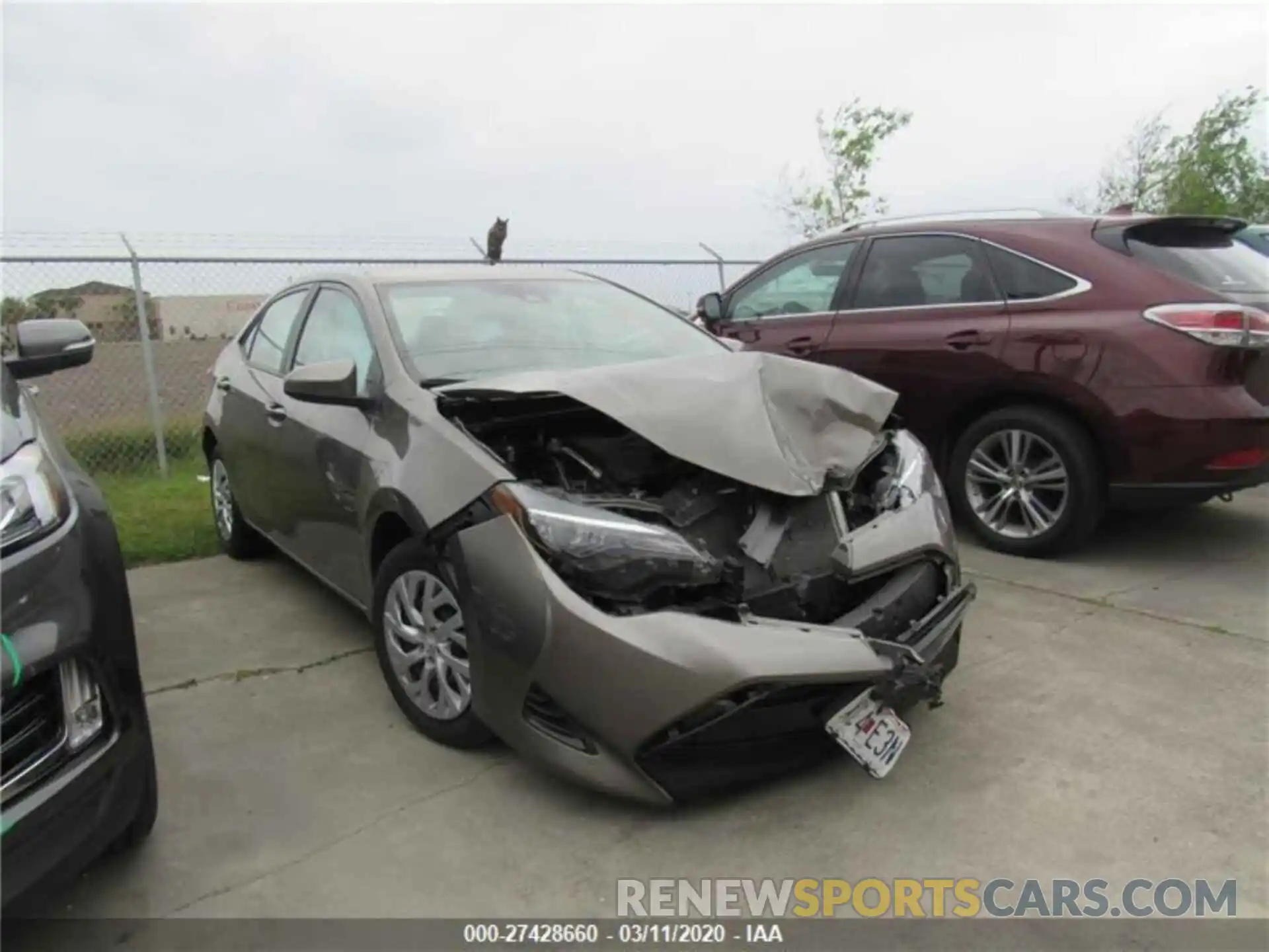 1 Photograph of a damaged car 5YFBURHE4KP905142 TOYOTA COROLLA 2019
