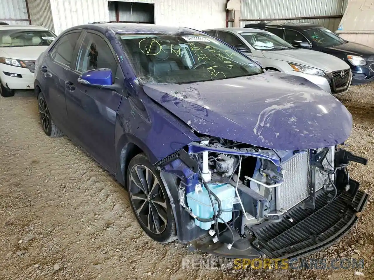 1 Photograph of a damaged car 5YFBURHE4KP905240 TOYOTA COROLLA 2019