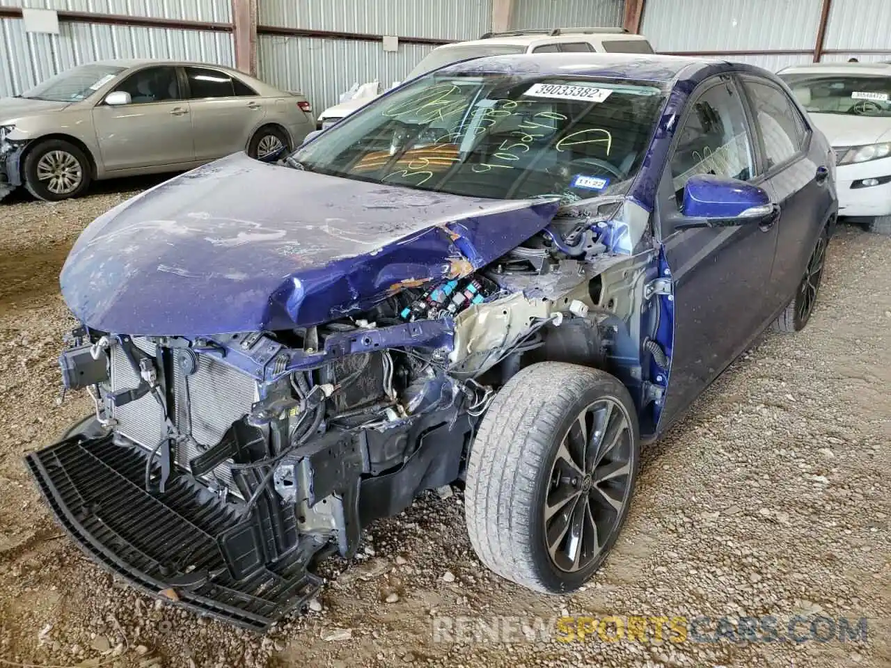 2 Photograph of a damaged car 5YFBURHE4KP905240 TOYOTA COROLLA 2019