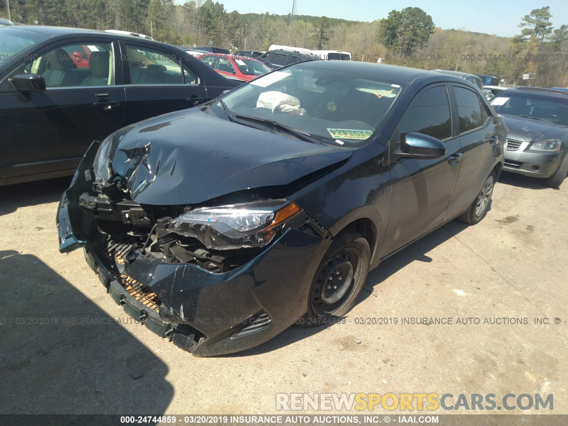 2 Photograph of a damaged car 5YFBURHE4KP905335 TOYOTA COROLLA 2019