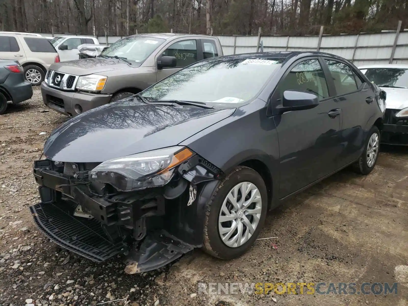 2 Photograph of a damaged car 5YFBURHE4KP906162 TOYOTA COROLLA 2019