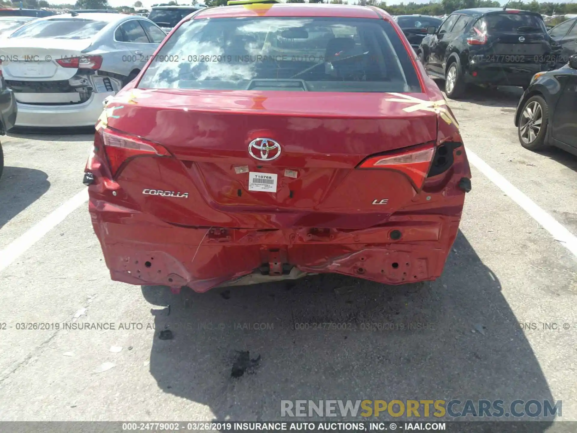 6 Photograph of a damaged car 5YFBURHE4KP906615 TOYOTA COROLLA 2019