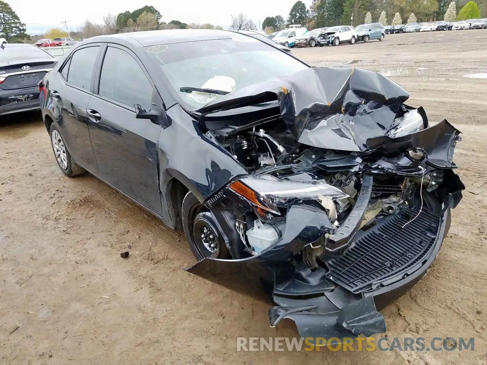 1 Photograph of a damaged car 5YFBURHE4KP906744 TOYOTA COROLLA 2019