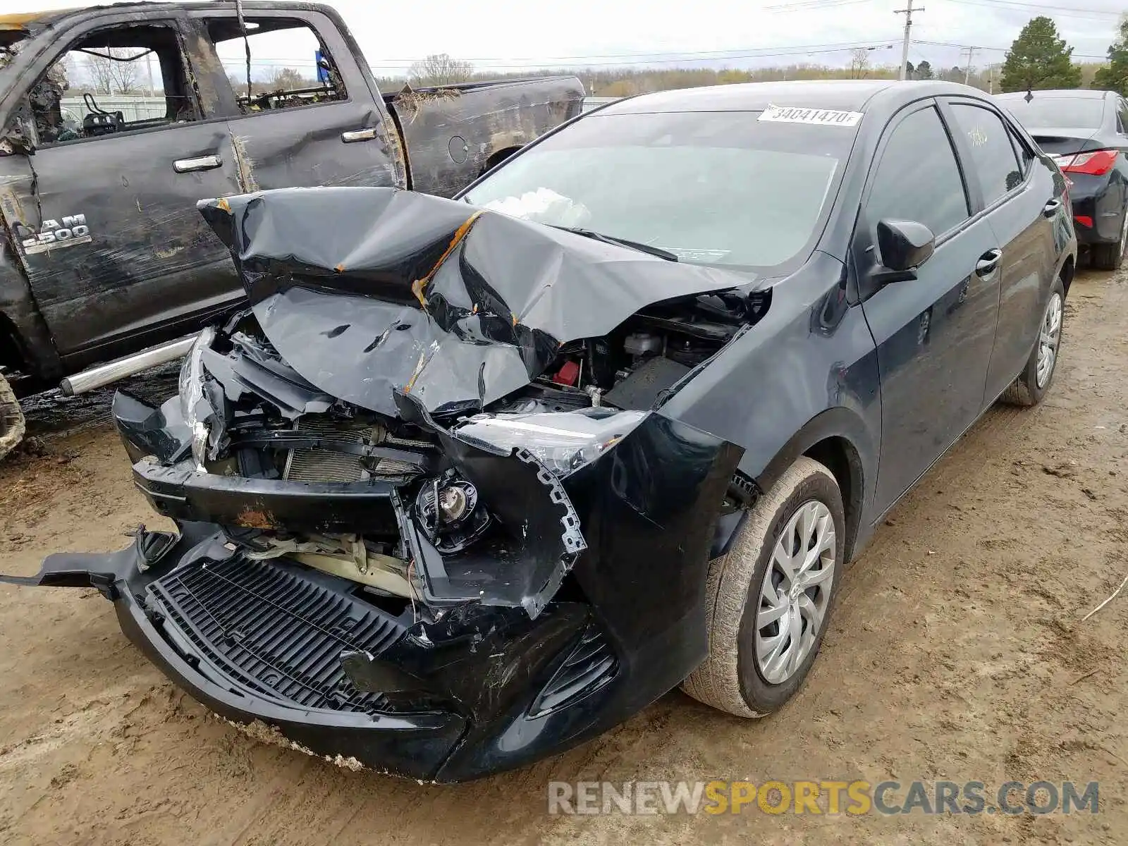 2 Photograph of a damaged car 5YFBURHE4KP906744 TOYOTA COROLLA 2019