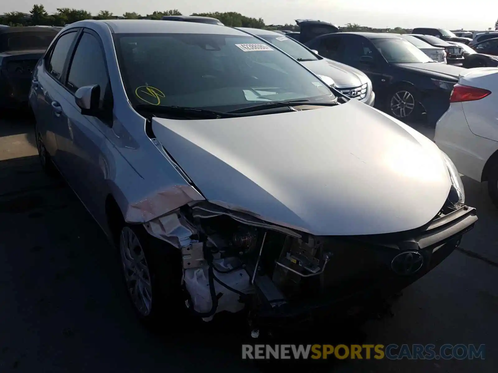 1 Photograph of a damaged car 5YFBURHE4KP906792 TOYOTA COROLLA 2019