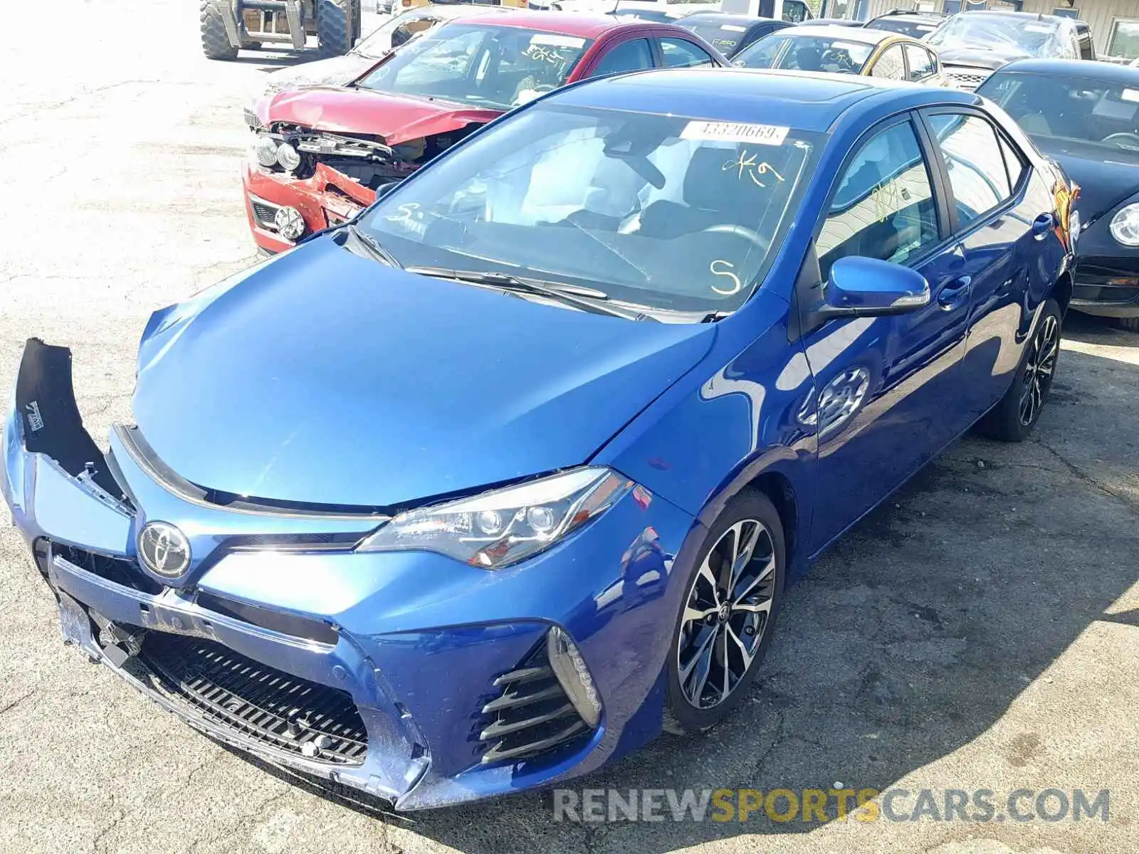 2 Photograph of a damaged car 5YFBURHE4KP906954 TOYOTA COROLLA 2019